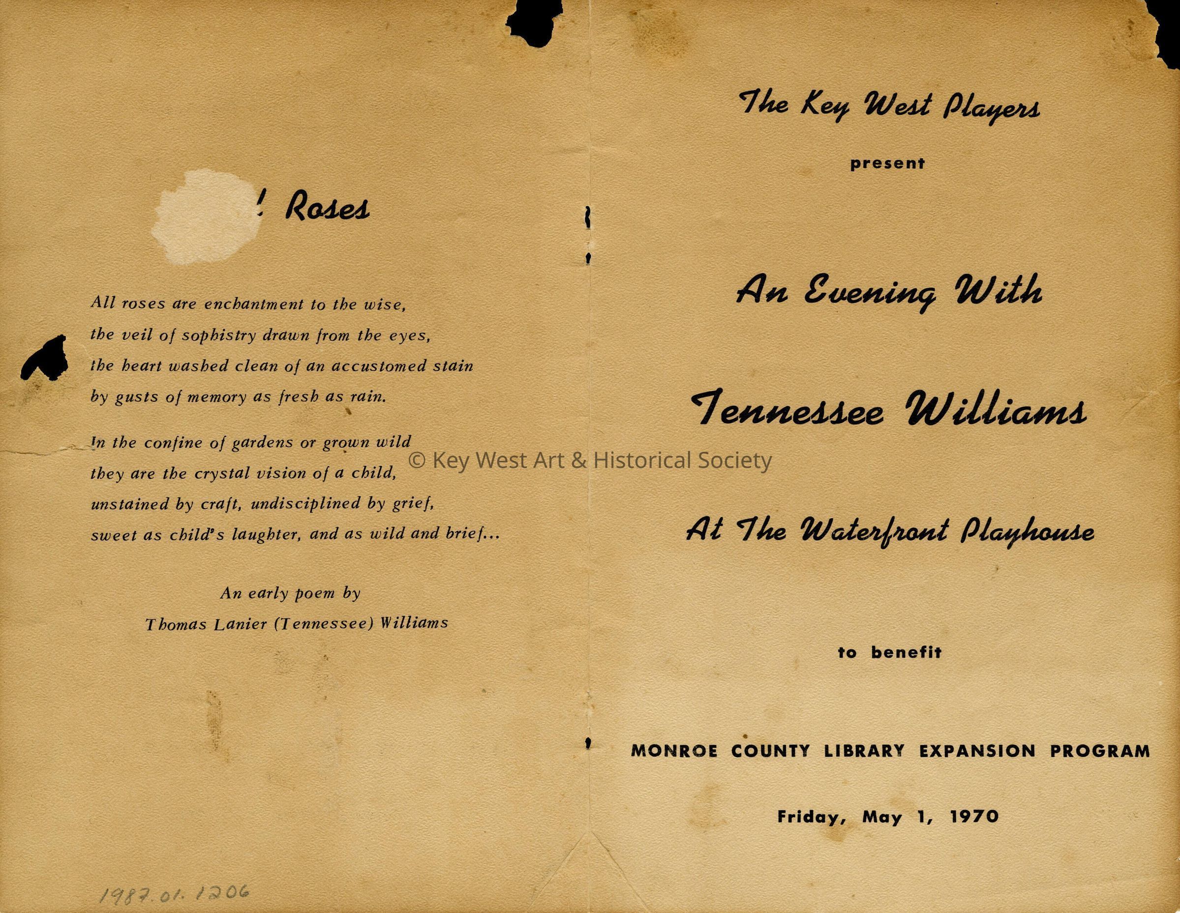 An Evening with Tennessee Williams picture number 1