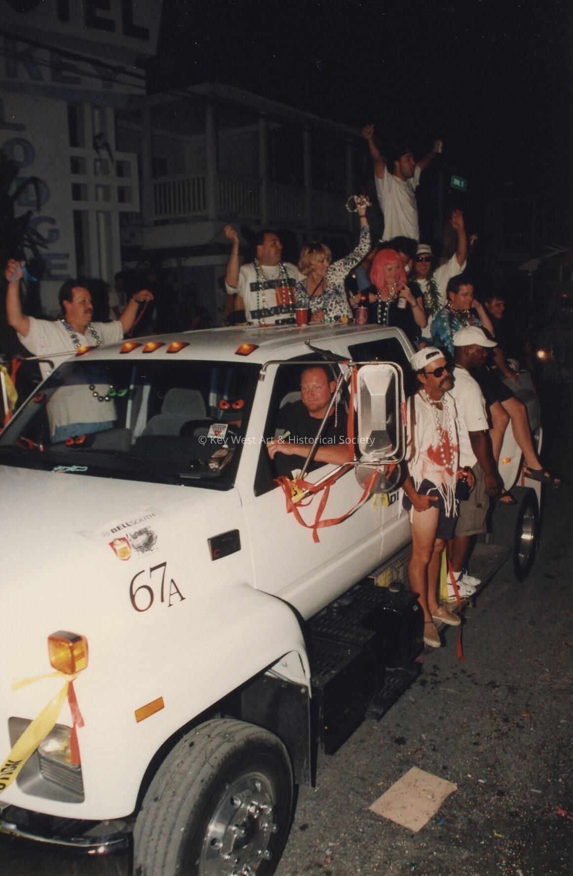 A float in the parade.