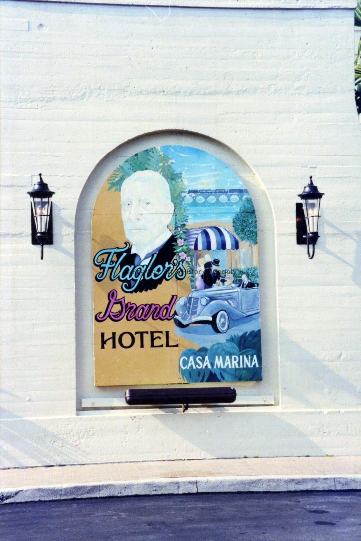 Flagler's Grand Hotel Casa Marina Sign; Copyright: @ Key West Art & Historical Society; Origformat: Print-Photographic