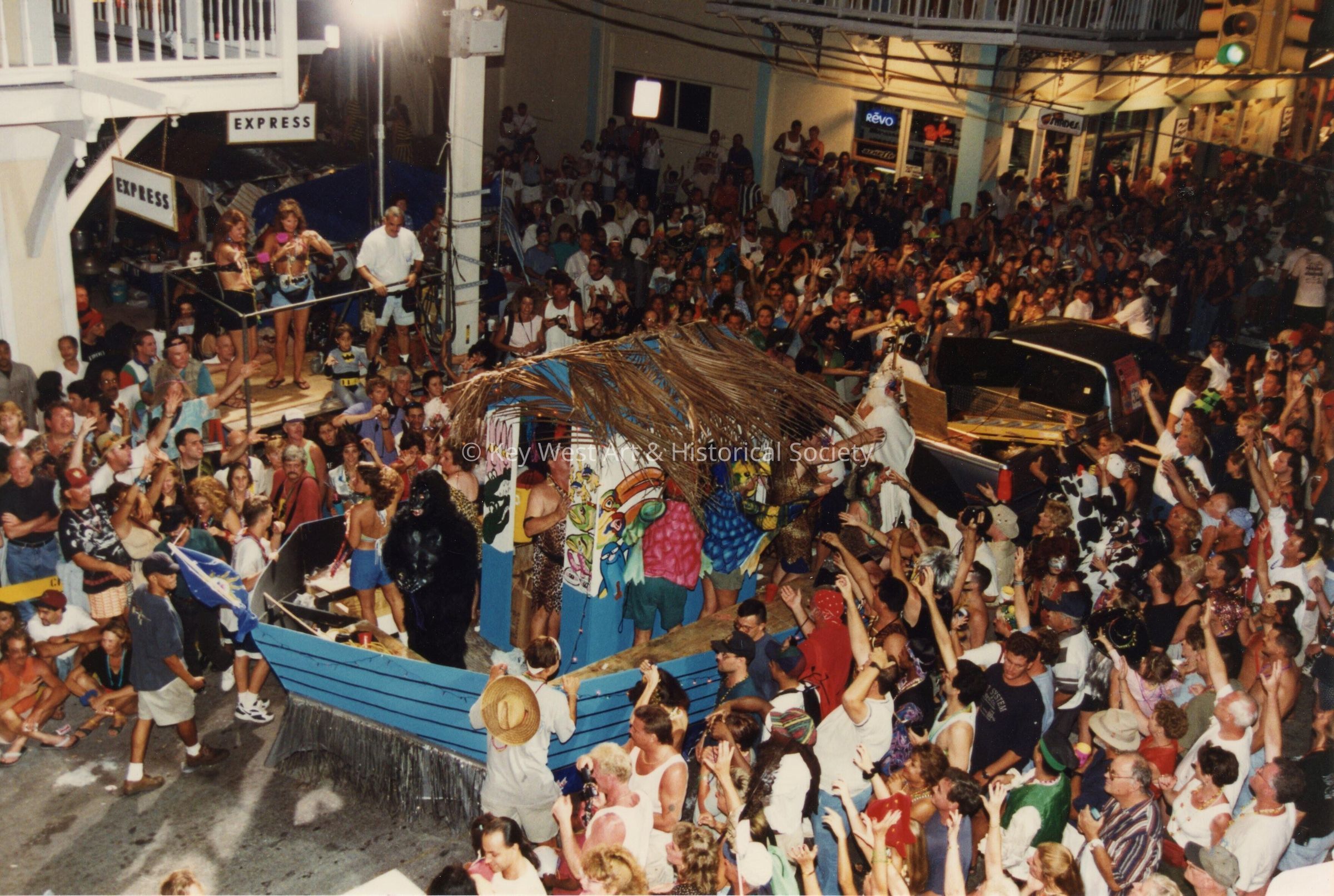 A float in the parade.