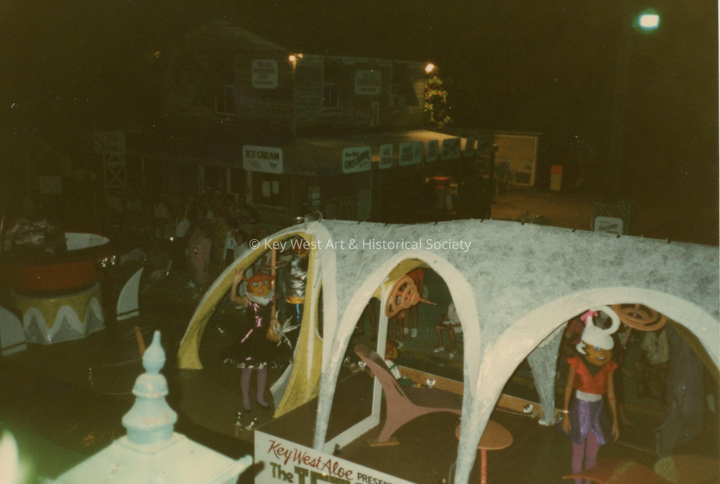 A float in the parade.