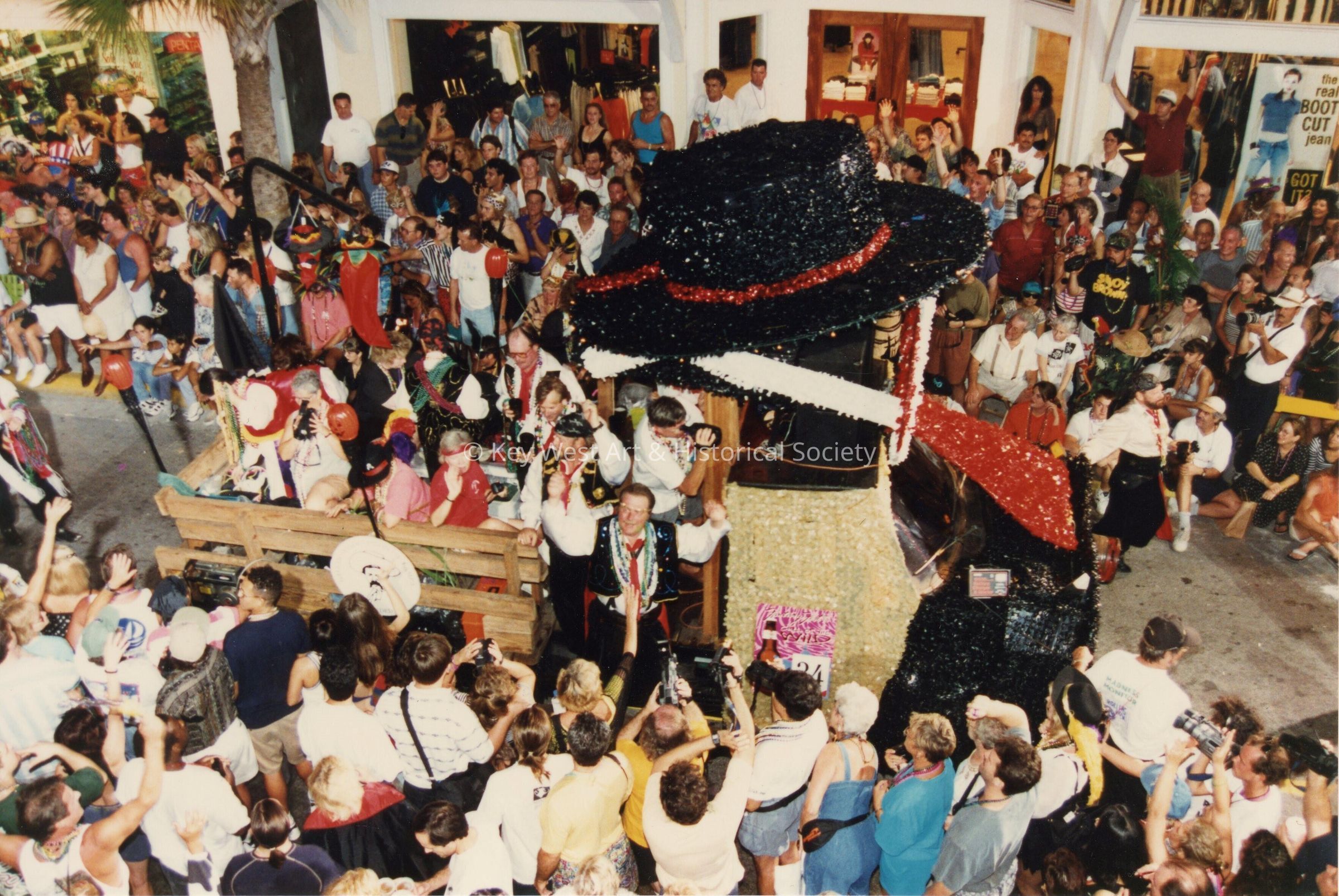 A float in the parade.