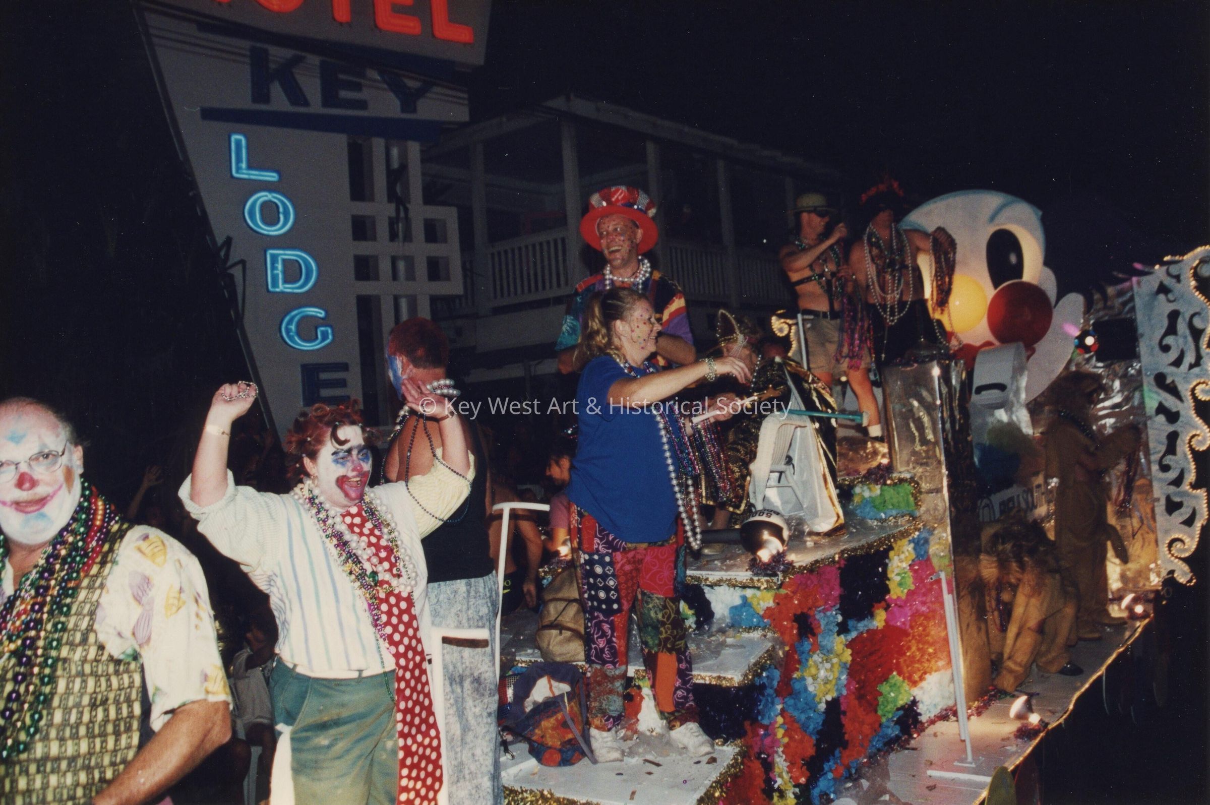 A float in the parade.