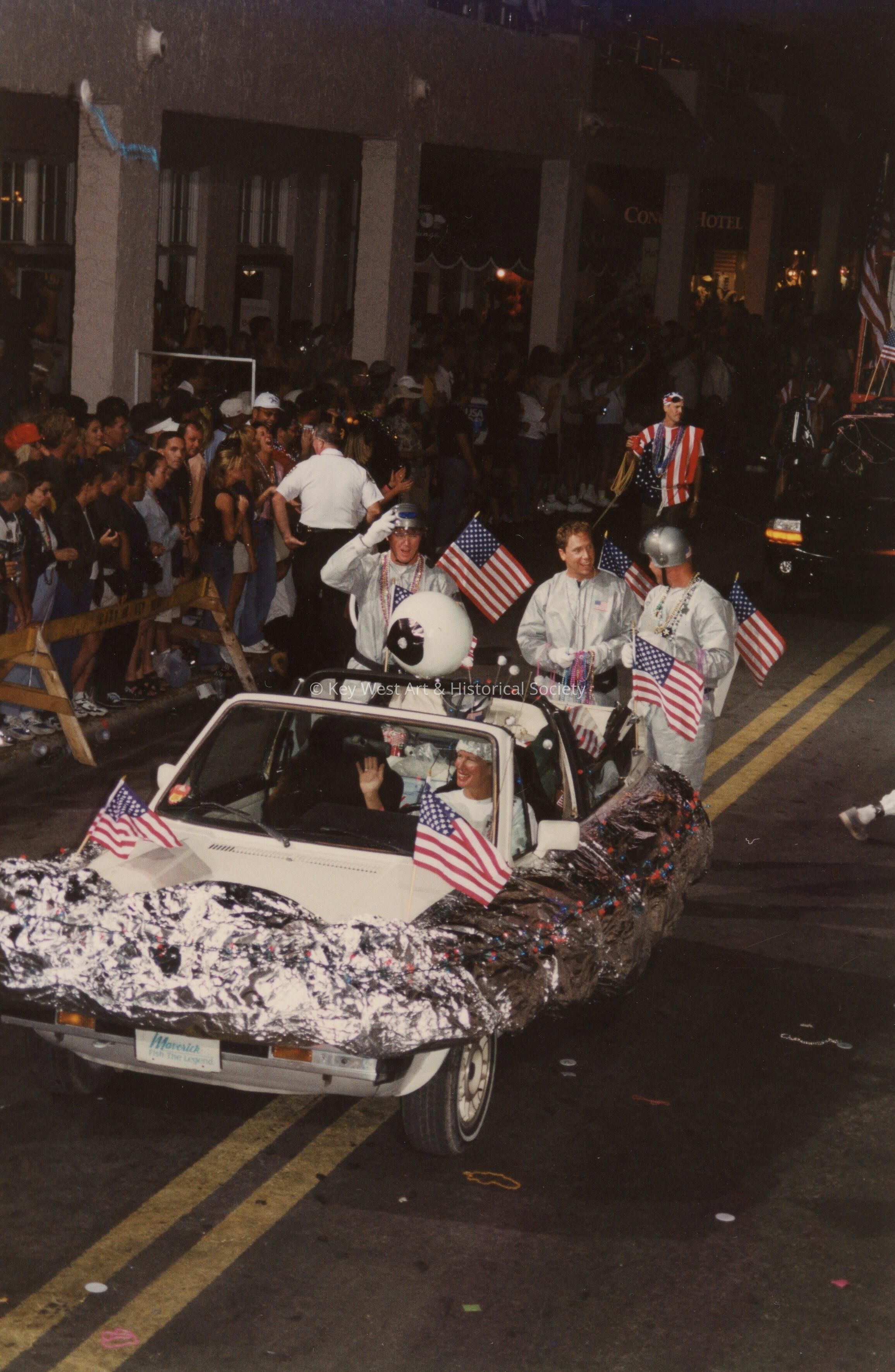 A float in the parade.