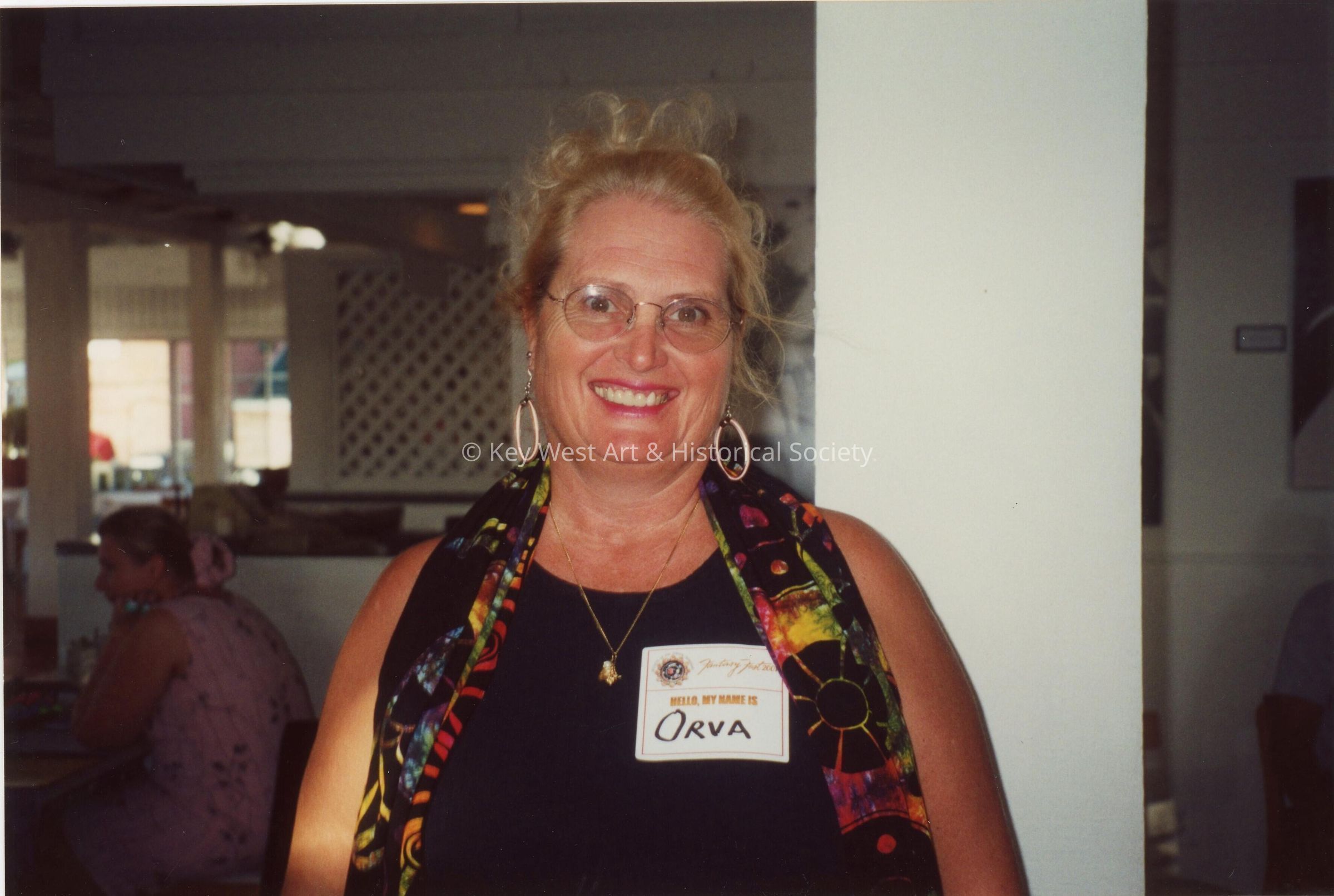 A lady by the name of Orva at a FF party.