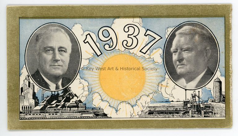 1937 Inauguration Ticket; © Key West Art & Historical Society