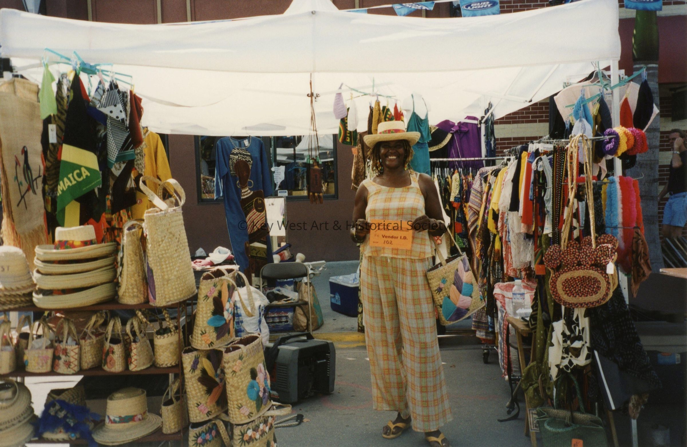 A vendor at the FF street fair.