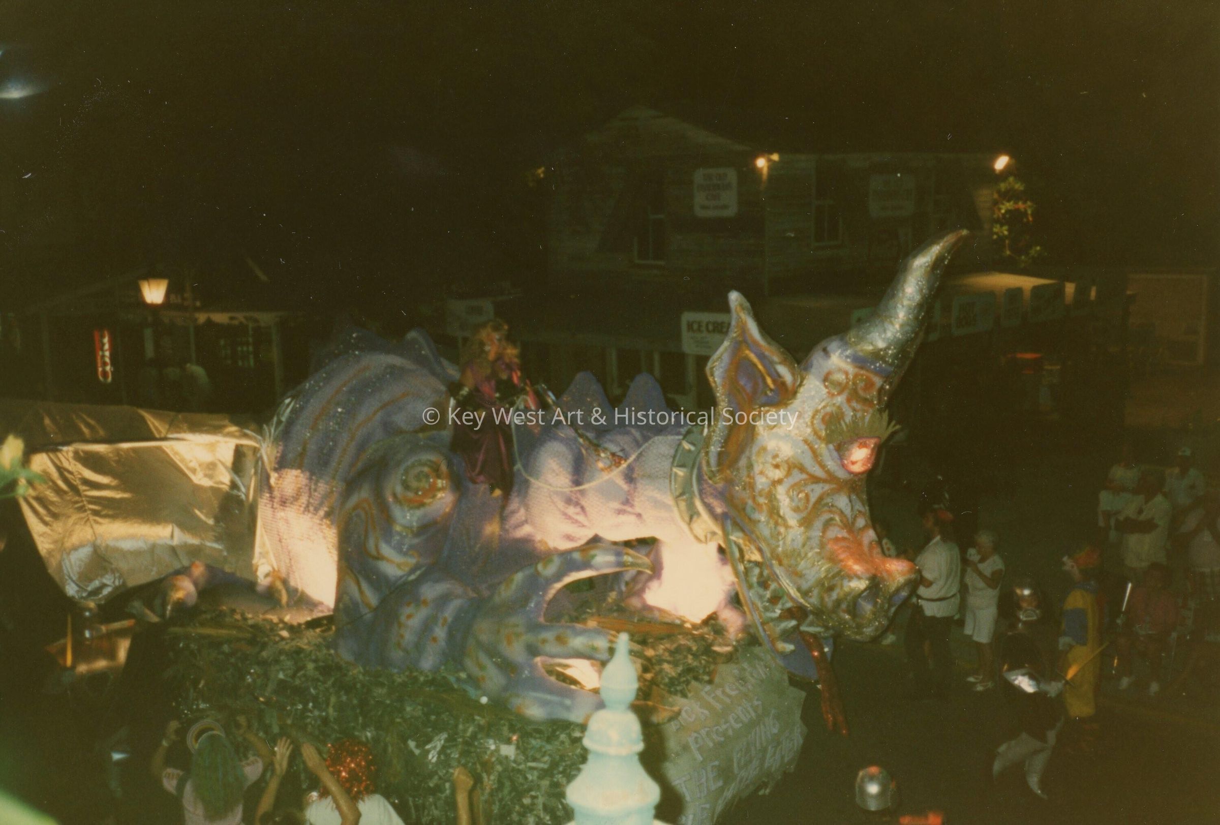 A float in the parade.