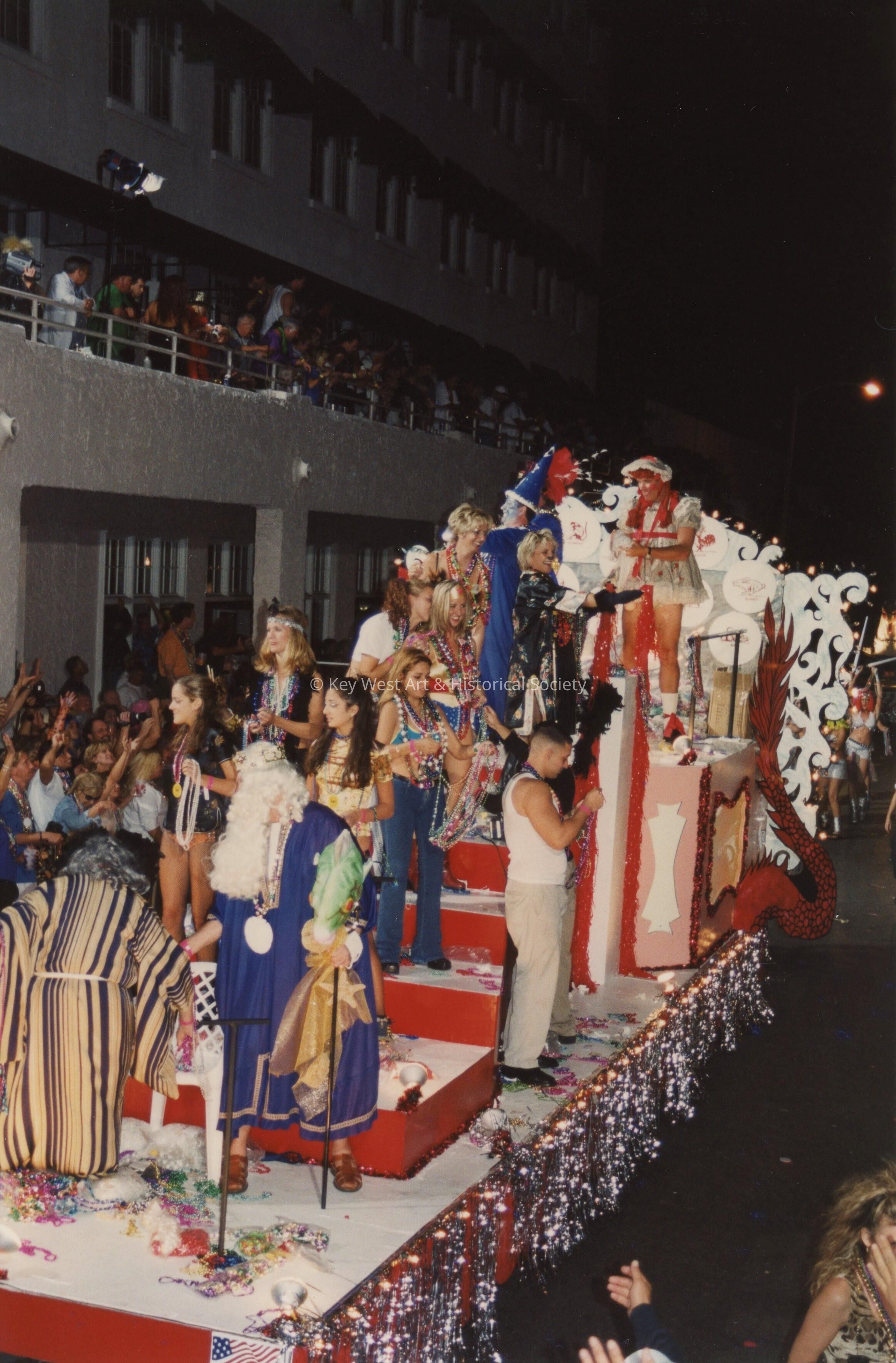 A float in the parade.