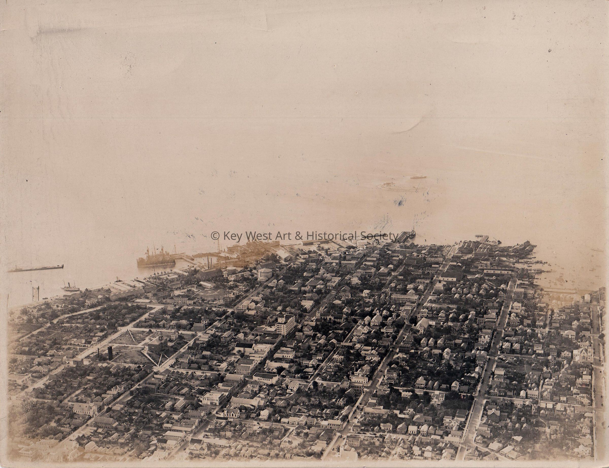 Aerial View of Key West; © Key West Art & Historical Society