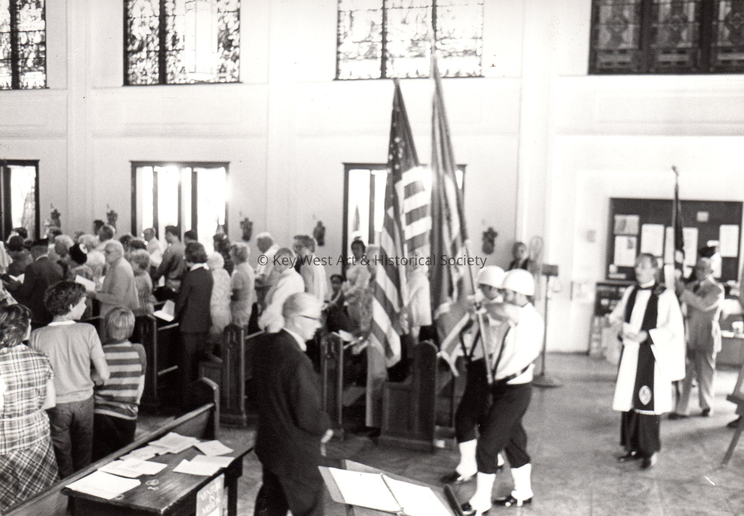 Honor guard in a church picture number 1