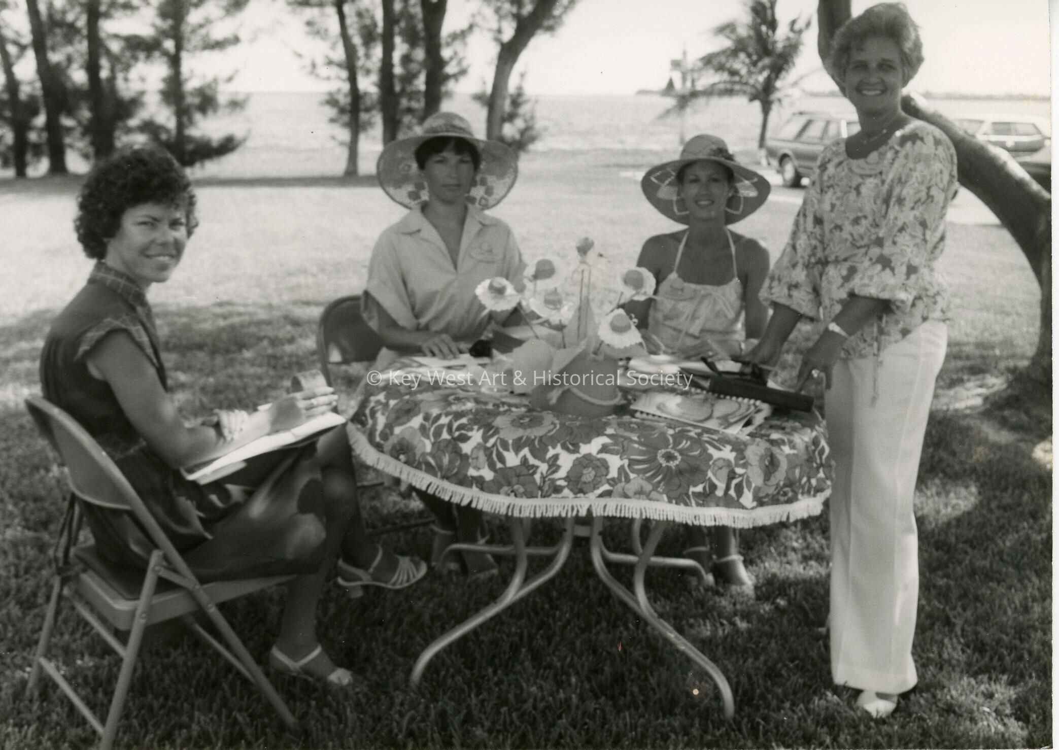 A group of unknown woman at a get together