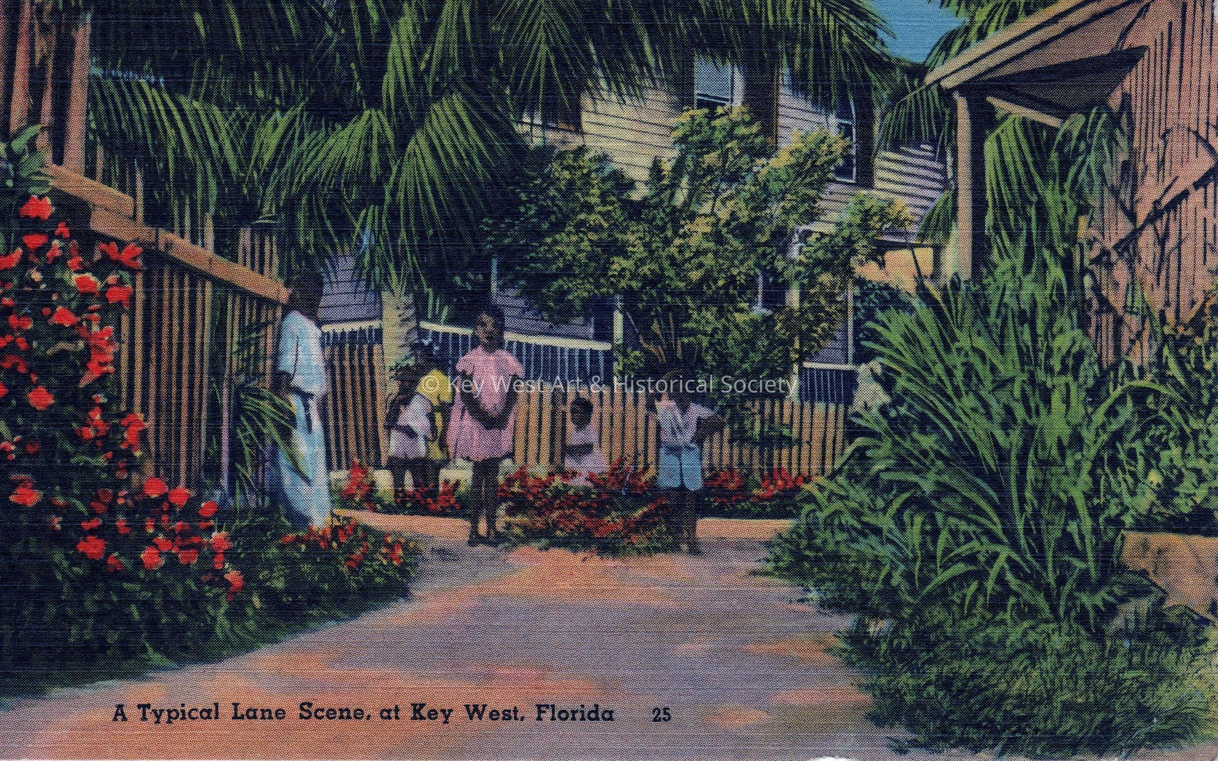 A Typical Lane Scene, at Key West, Florida; © Key West Art & Historical Society