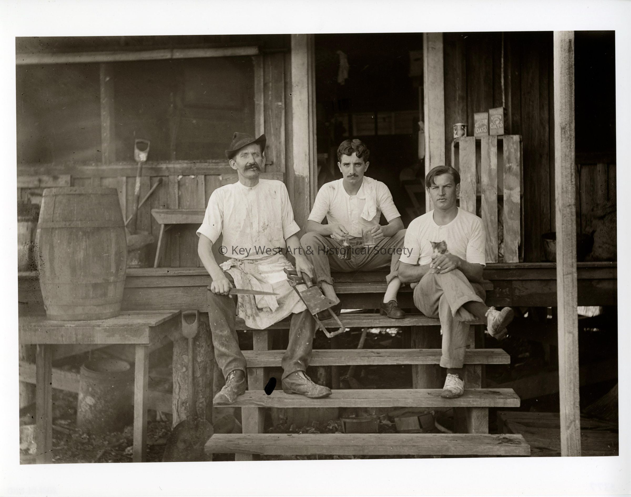 Butchers at Pigeon Key
