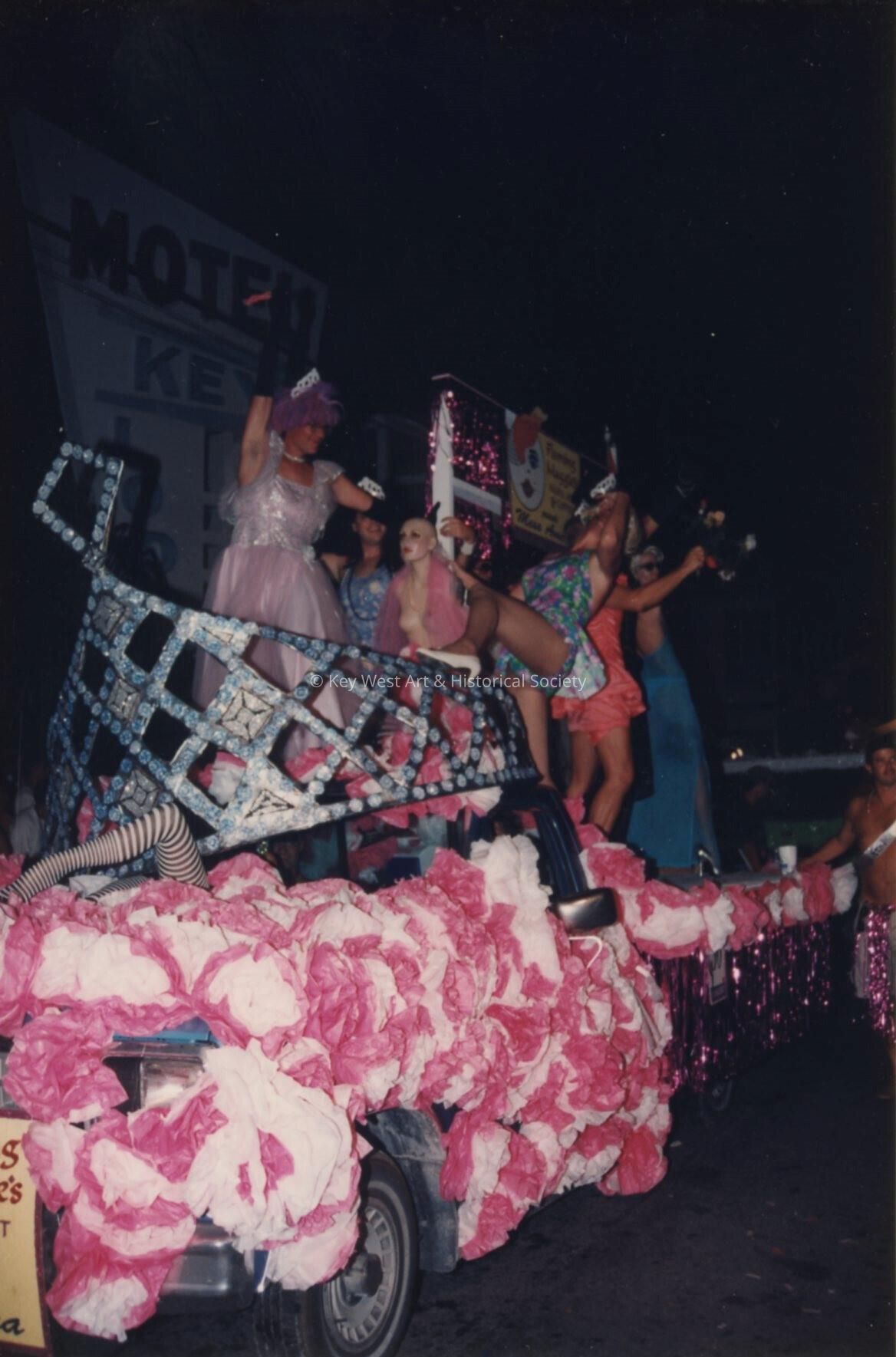 A float in the parade.