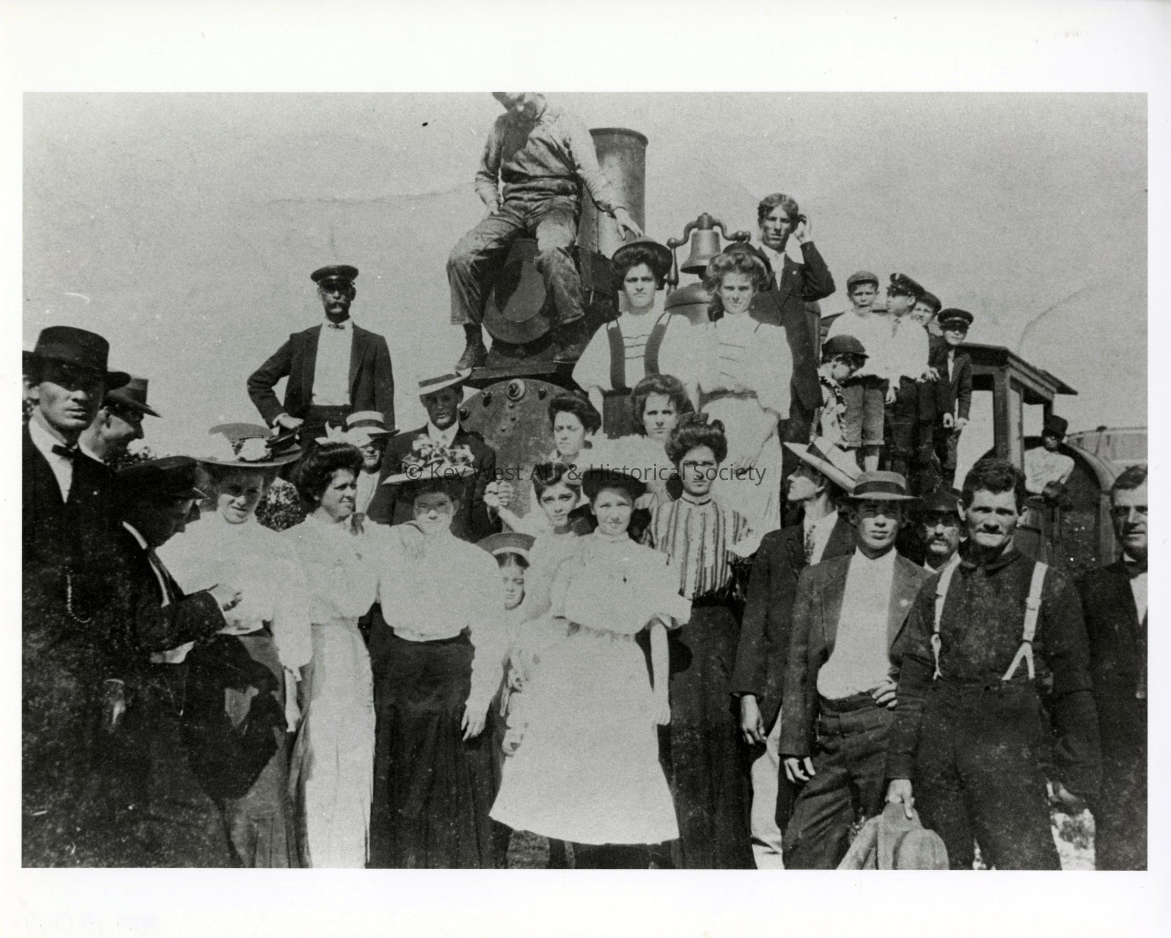 Arrival of the First Florida East Coast Railway Locomotives to Key West; © Key West Art & Historical Society