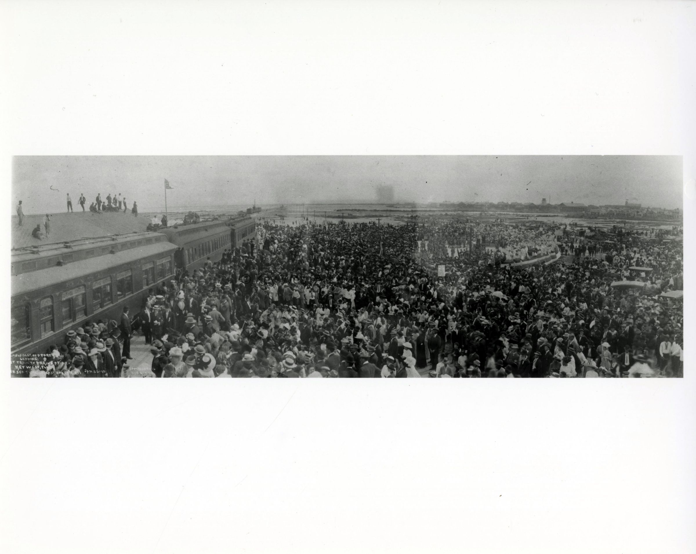 Arrival of the First Florida East Coast Railway Train to Key West; © Key West Art & Historical Society