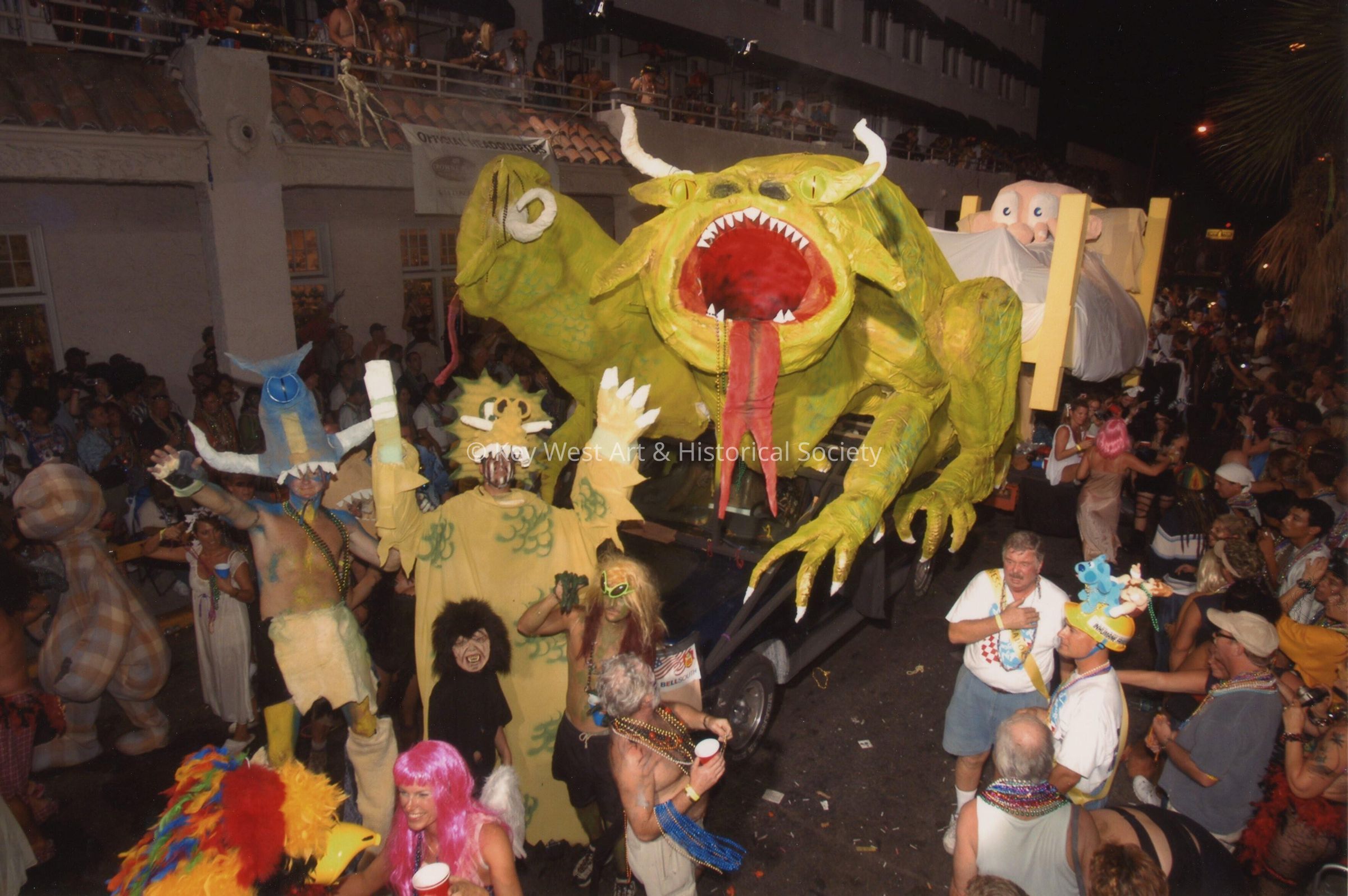A float in the parade.