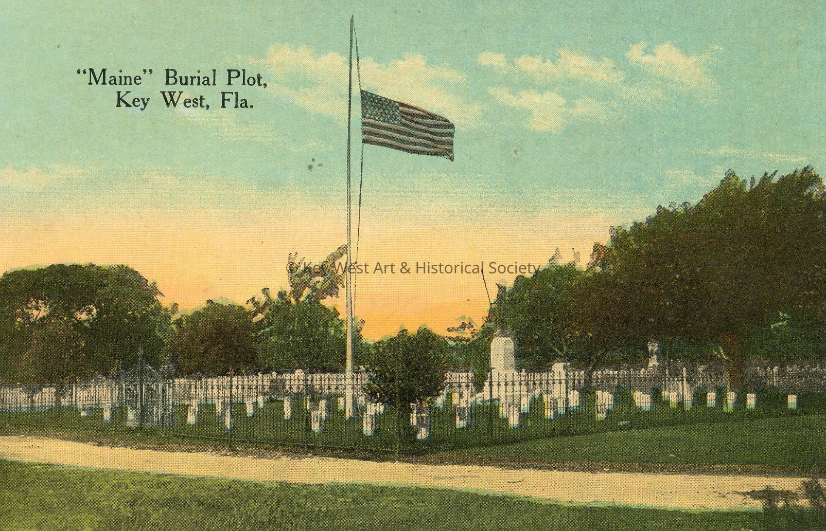 Maine Burial Plot, Key West, Fla.; © Key West Art & Historical Society