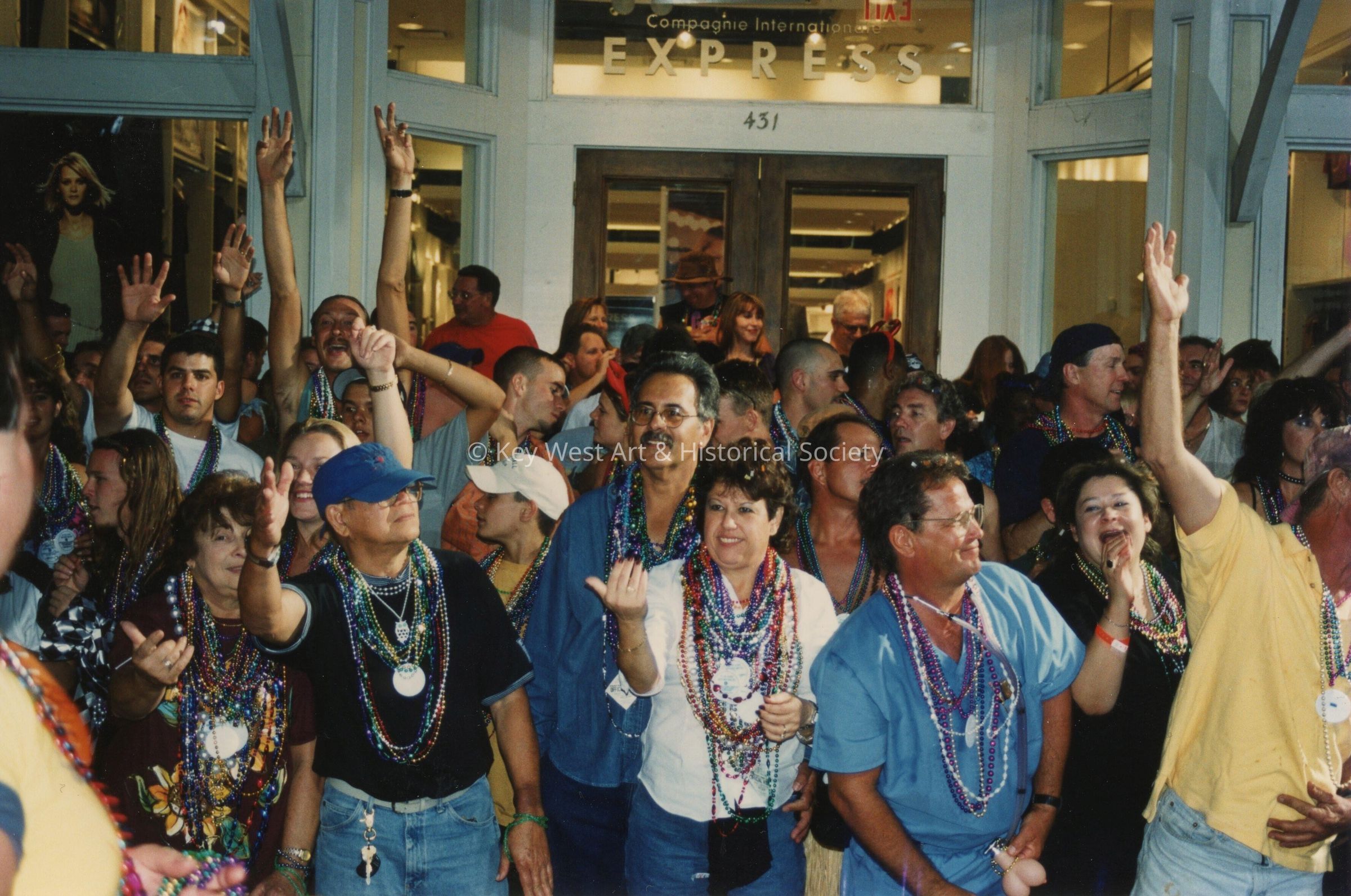 A group of unknown people.