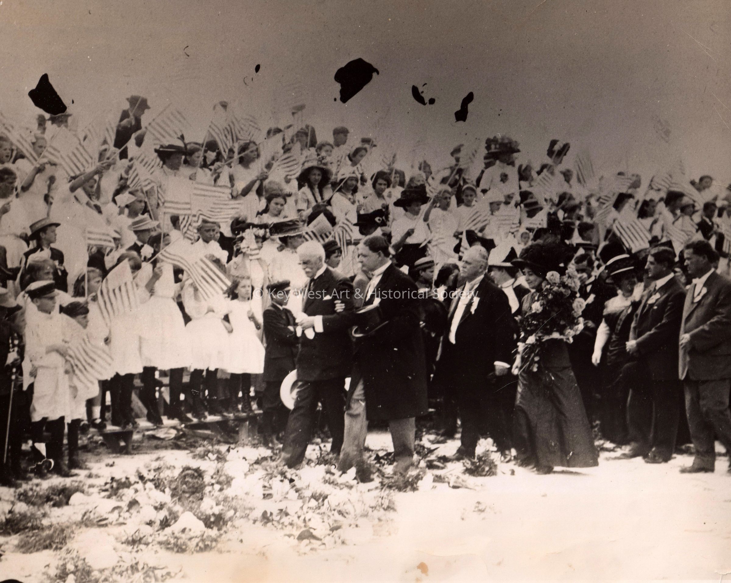 Henry Morrison Flagler Arriving on the First Train; © Key West Art & Historical Society