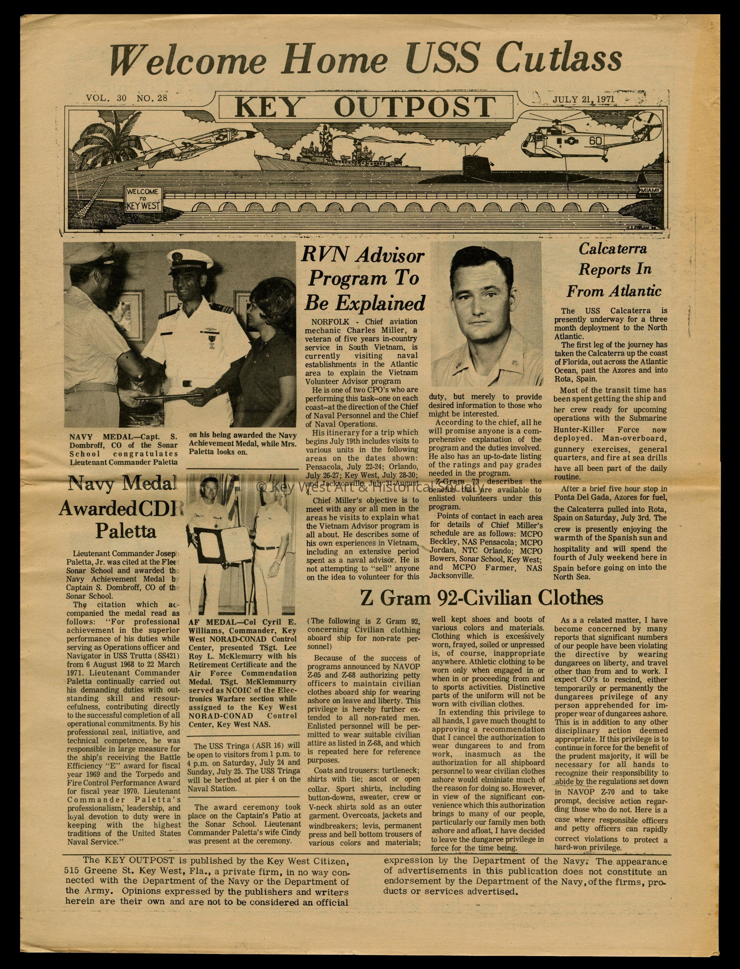 'Key Outpost' Newspaper picture number 1