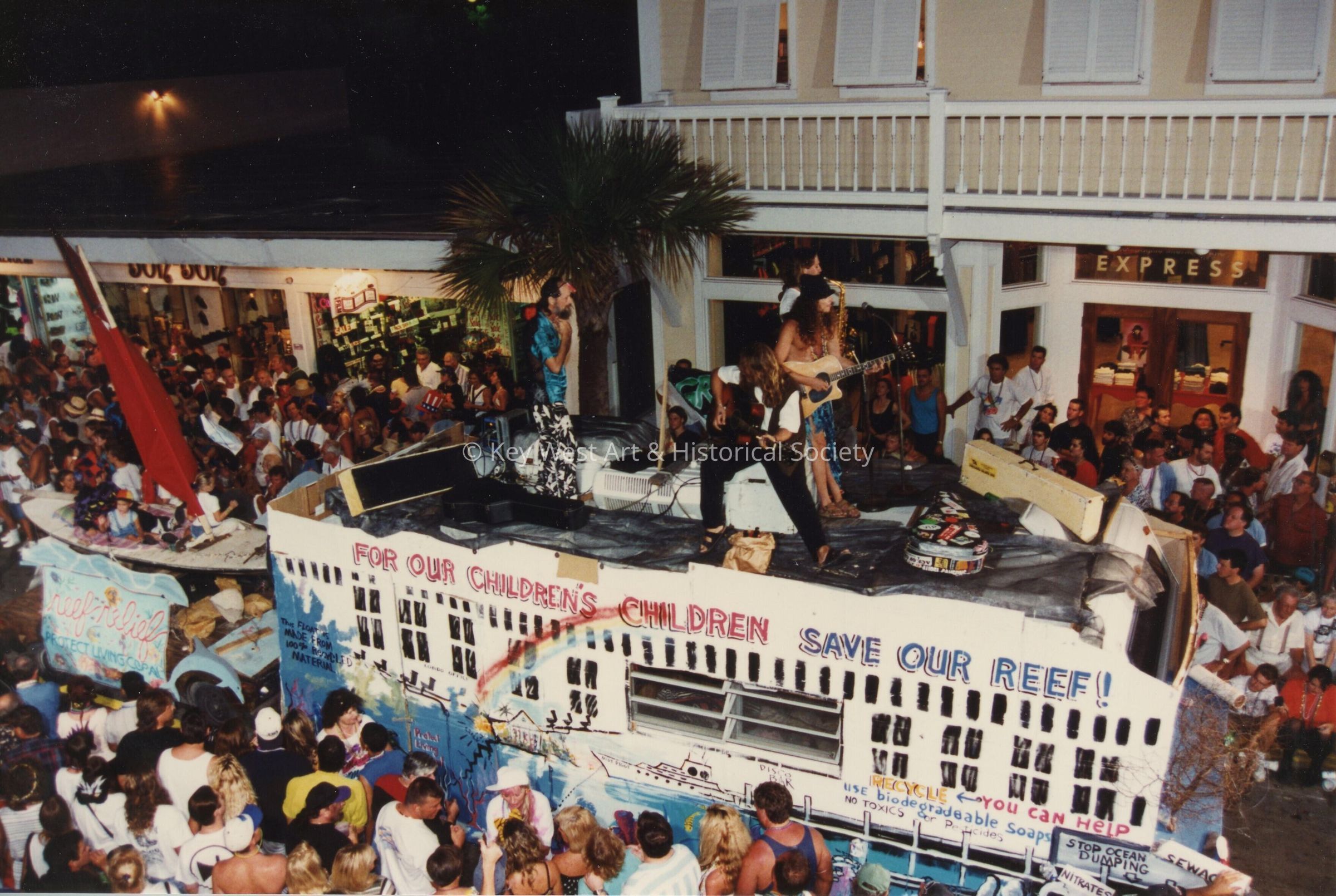 A float in the parade.