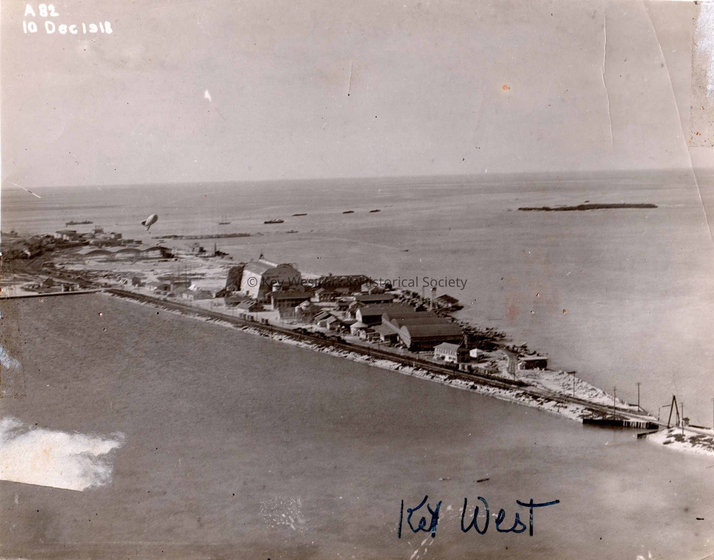 Aerial View of Naval Air Station Key West, Trumbo Point; © Key West Art & Historical Society