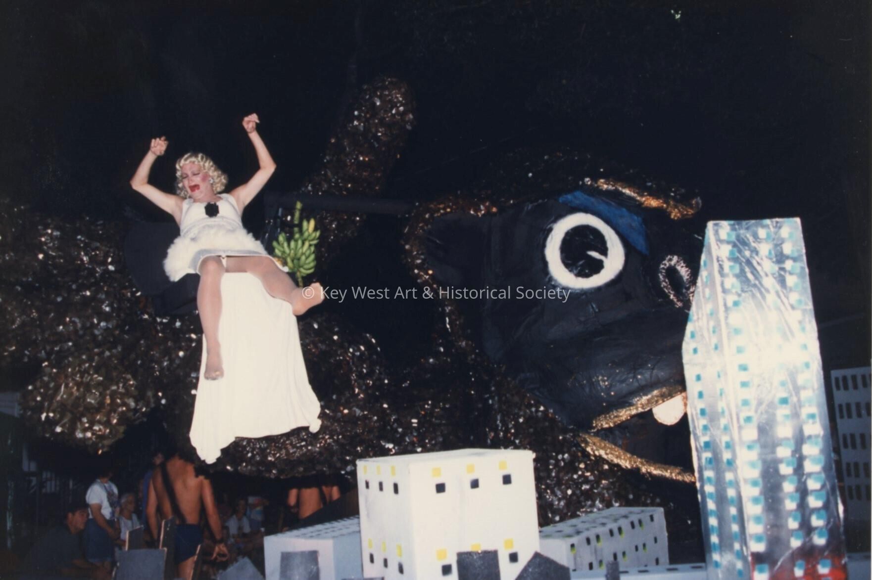 A float in the parade.