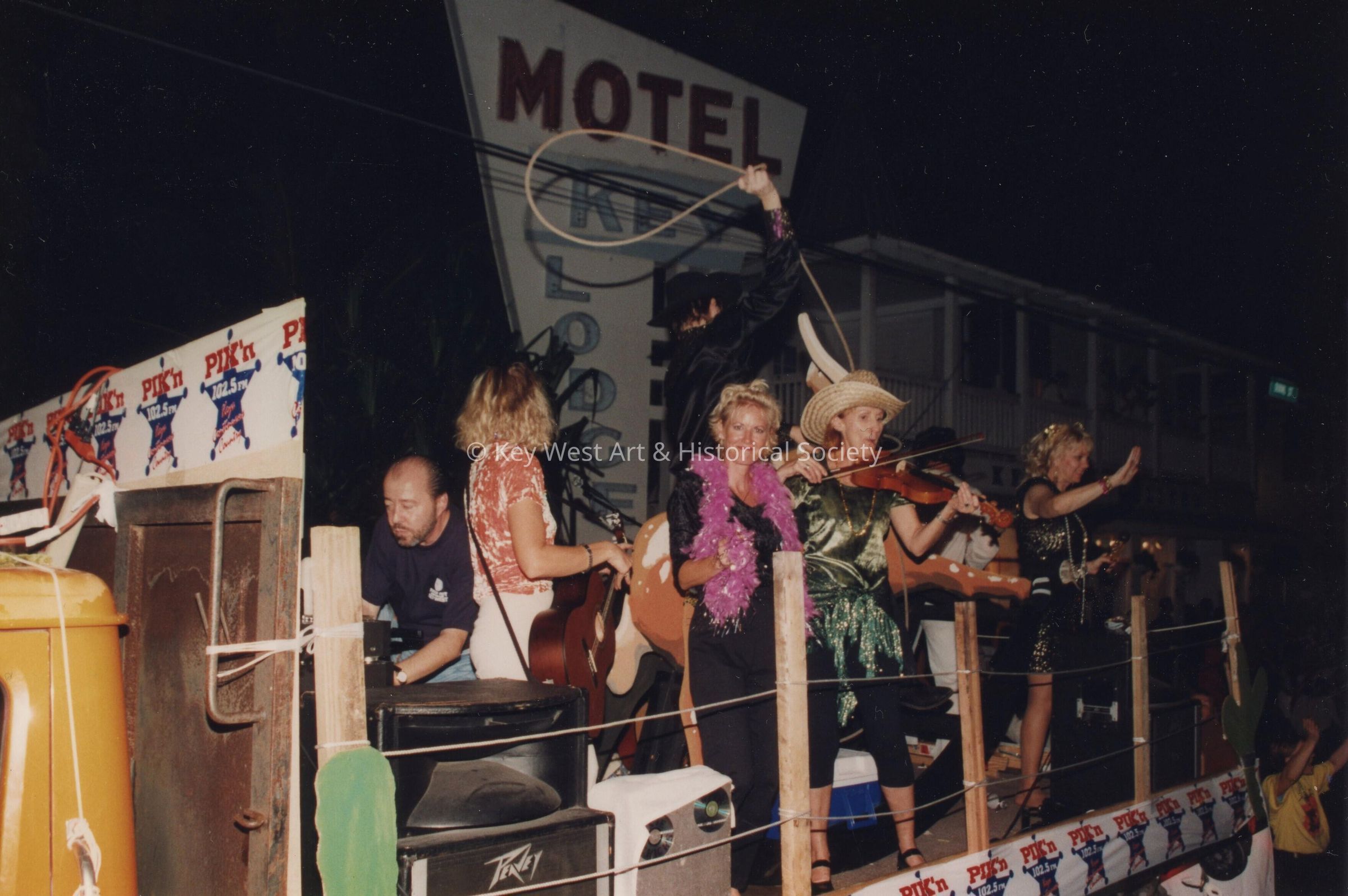 A float in the parade.