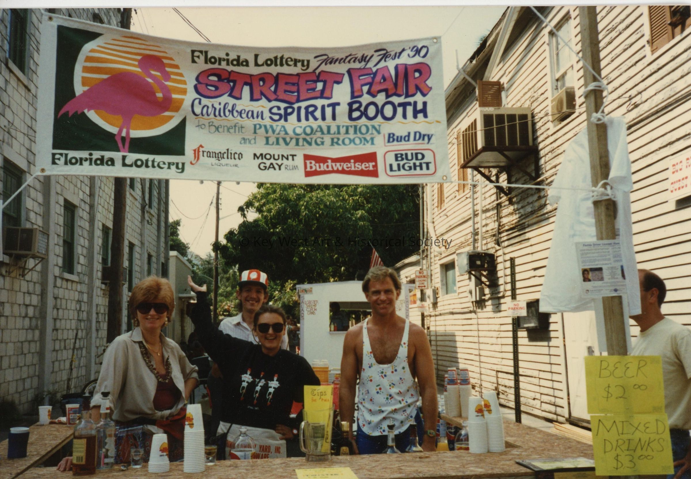 A vendor at the FF street fair.