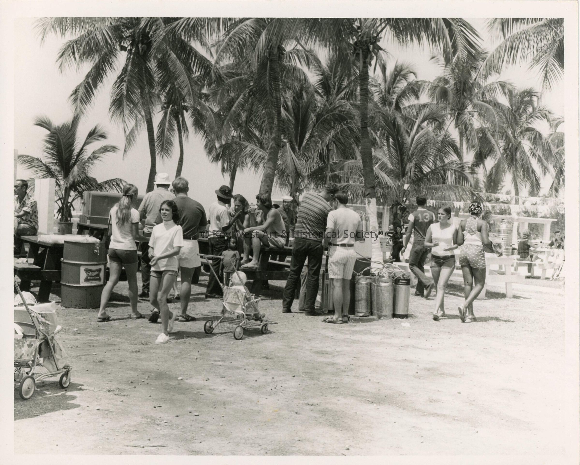 A group of unknown people at a party