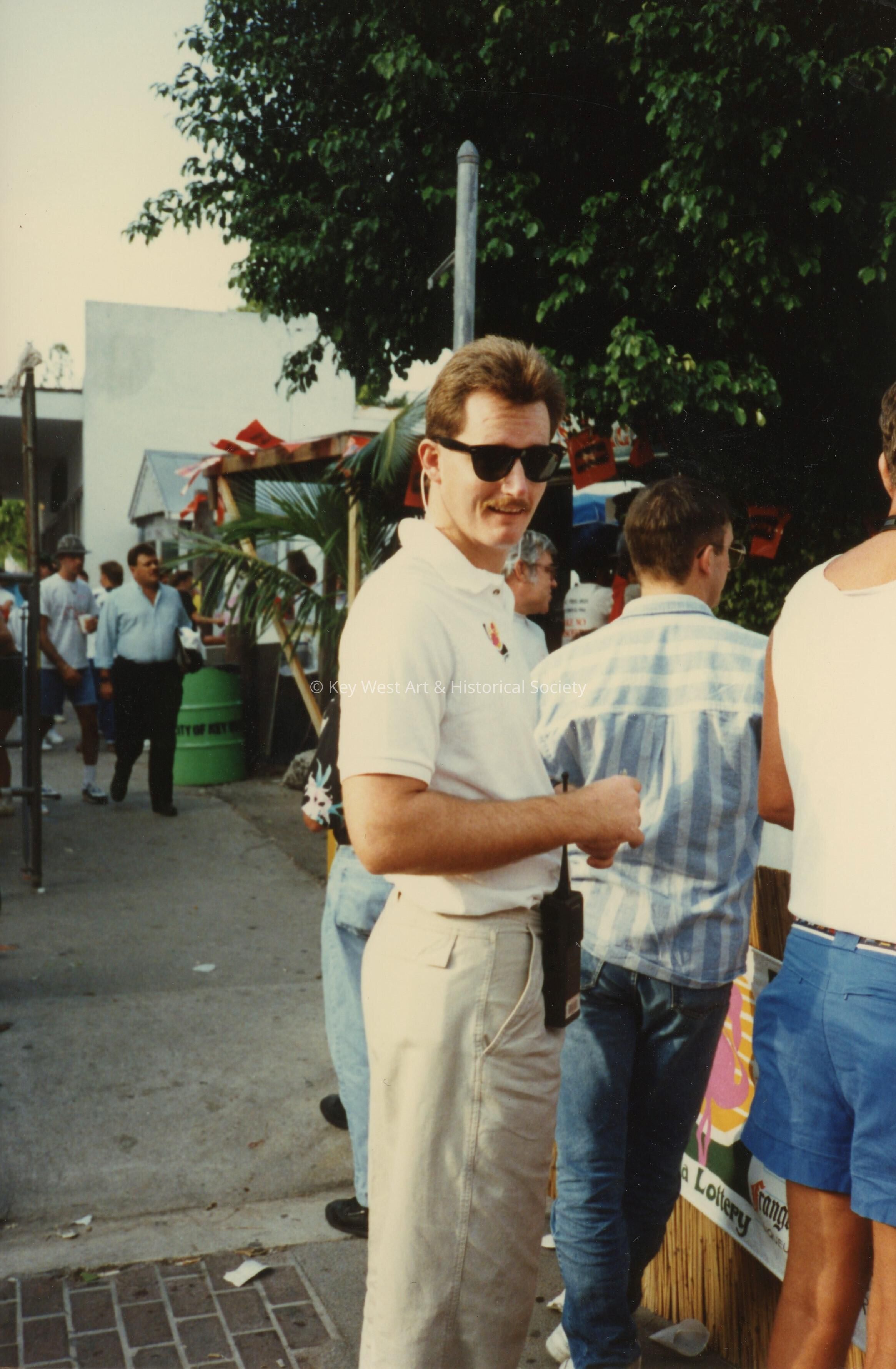 An unknown man.