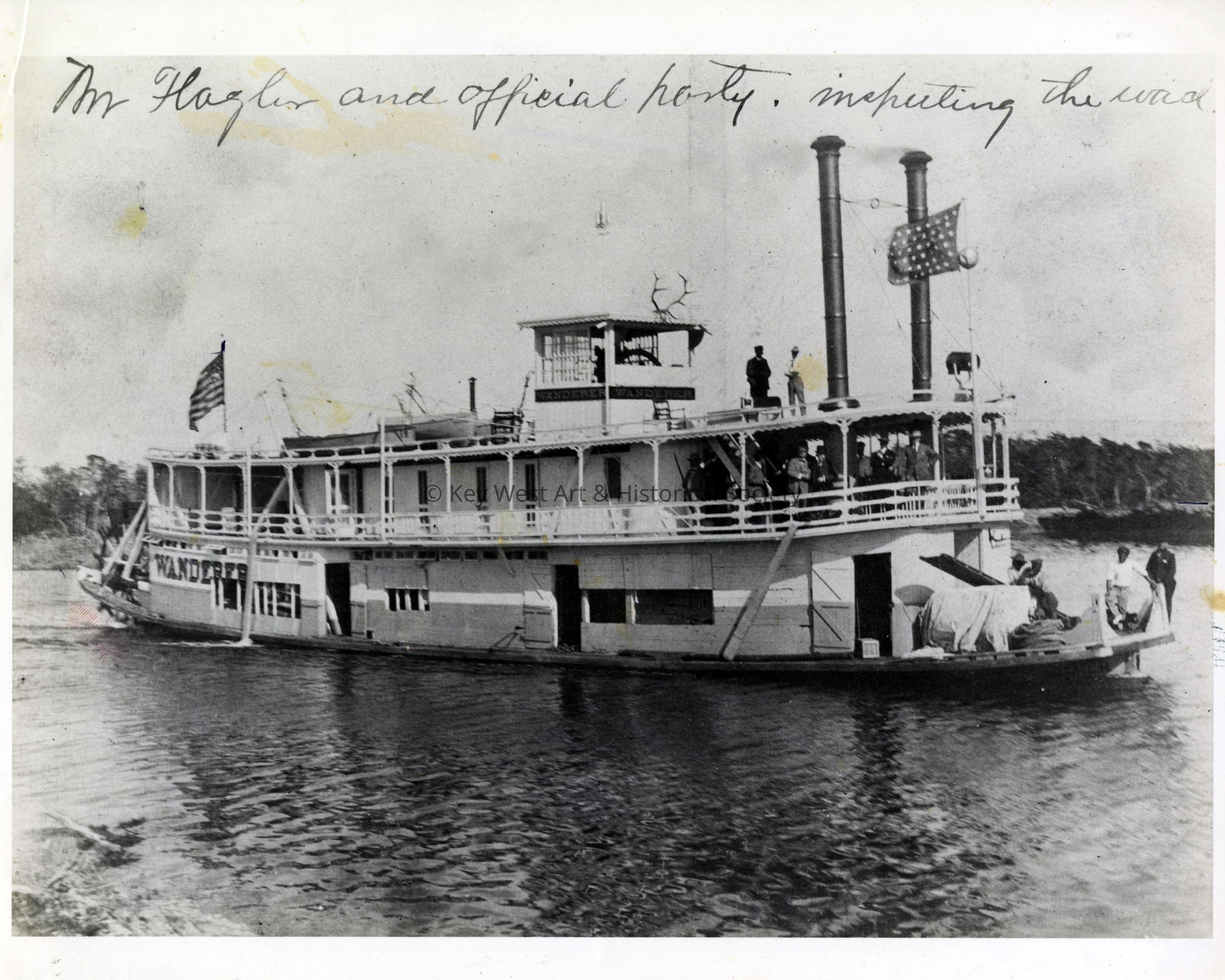 Henry Flagler Inspecting Florida East Coast Railway Construction; © Key West Art & Historical Society