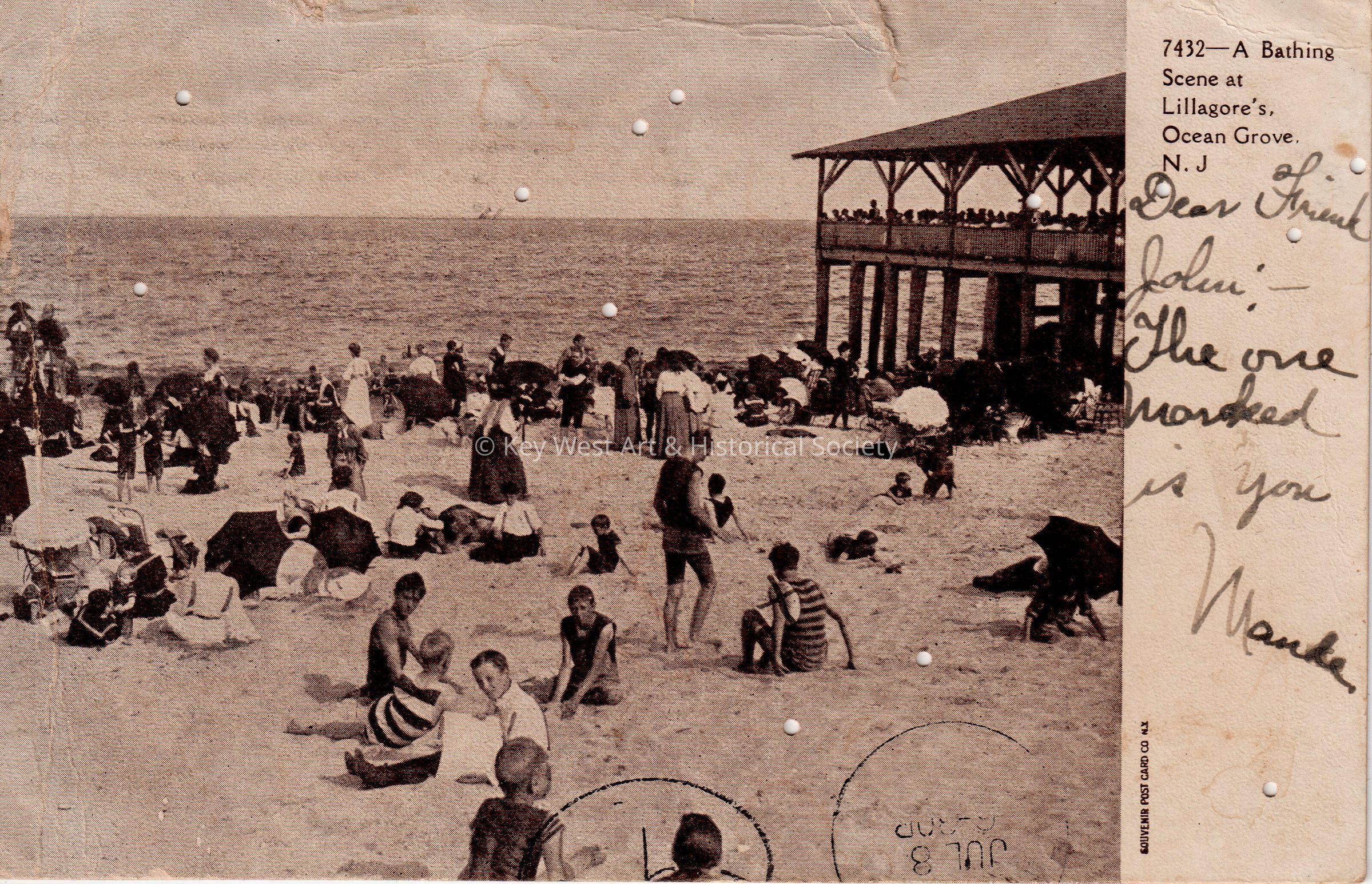 A Bathing Scene at Lillagore’s, Ocean Grove, N.J.; © Key West Art & Historical Society