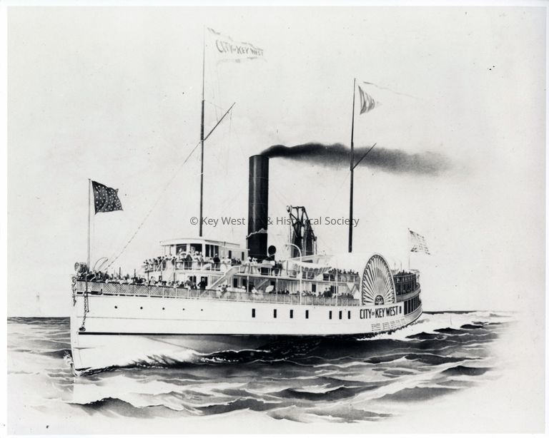 CITY OF KEY WEST Steamship; © Key West Art & Historical Society
