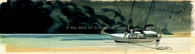          Aground on the Florida Keys; © Key West Art & Historical Society
   