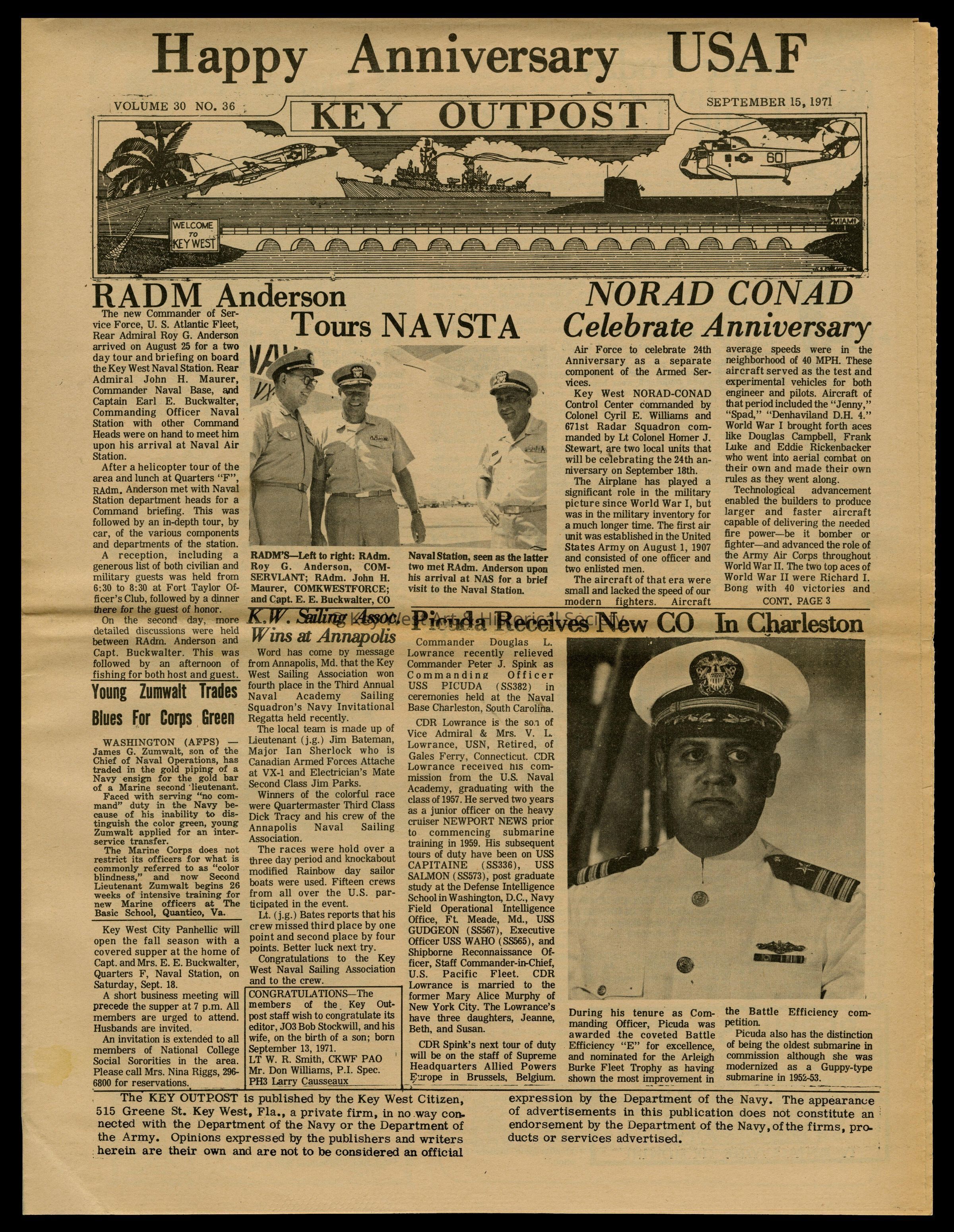 'Key Outpost' Newspaper picture number 1