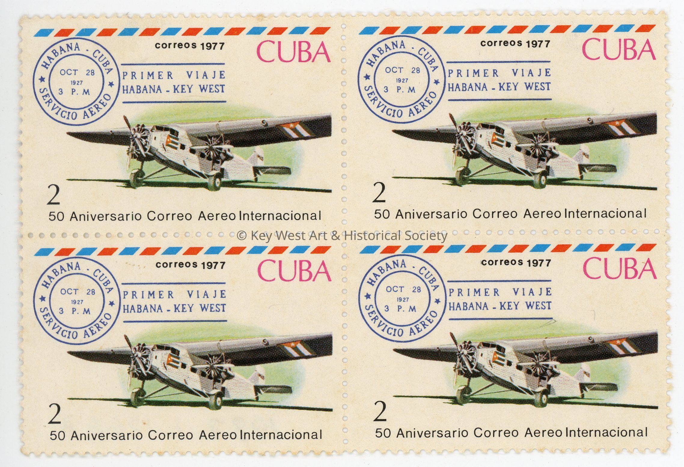50 Aniversario Correo Aereo Internacional; © Key West Art & Historical Society
