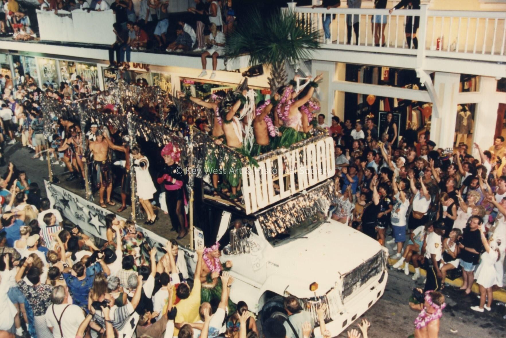 A float during the parade.