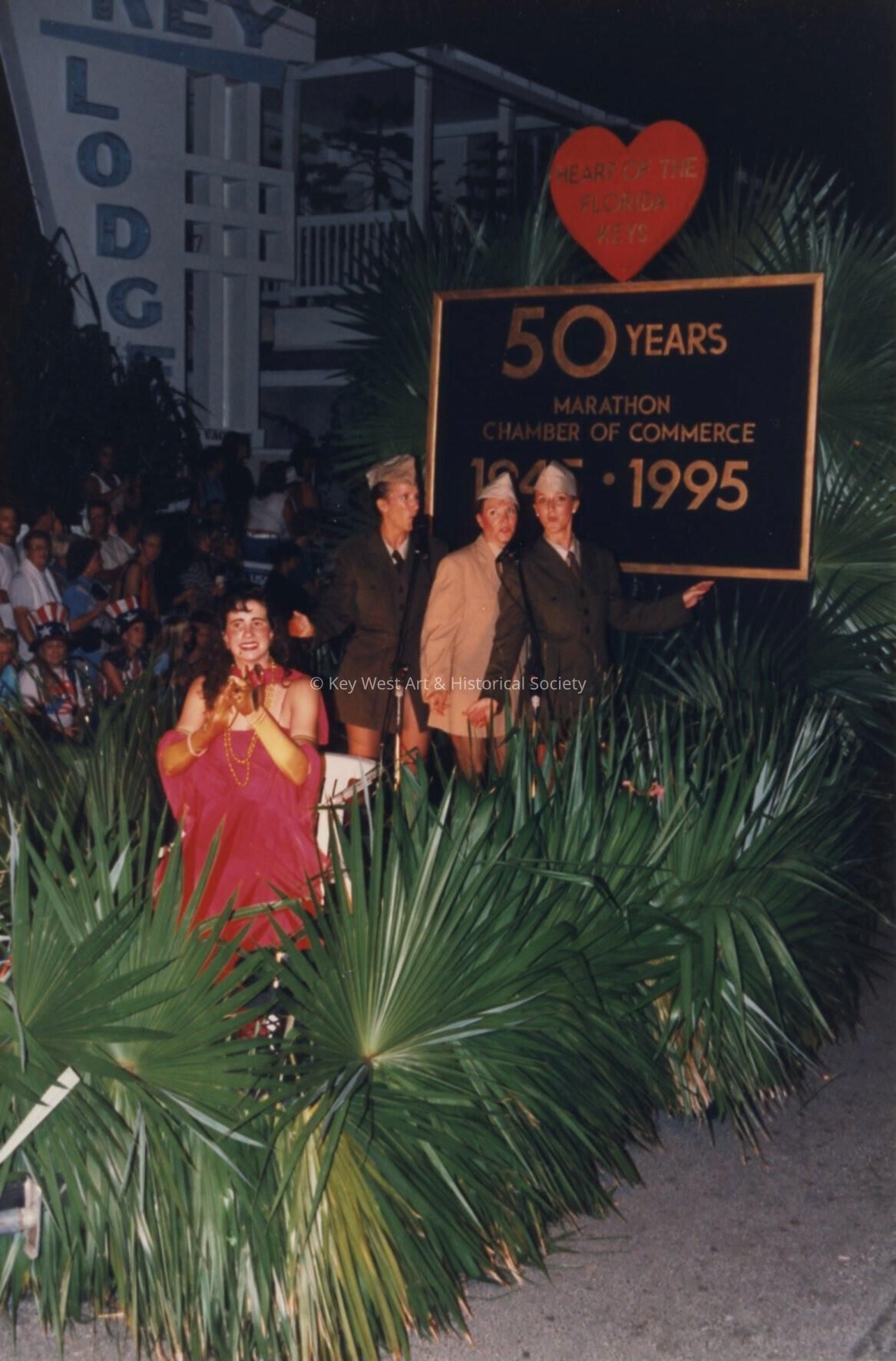 A float in the parade.