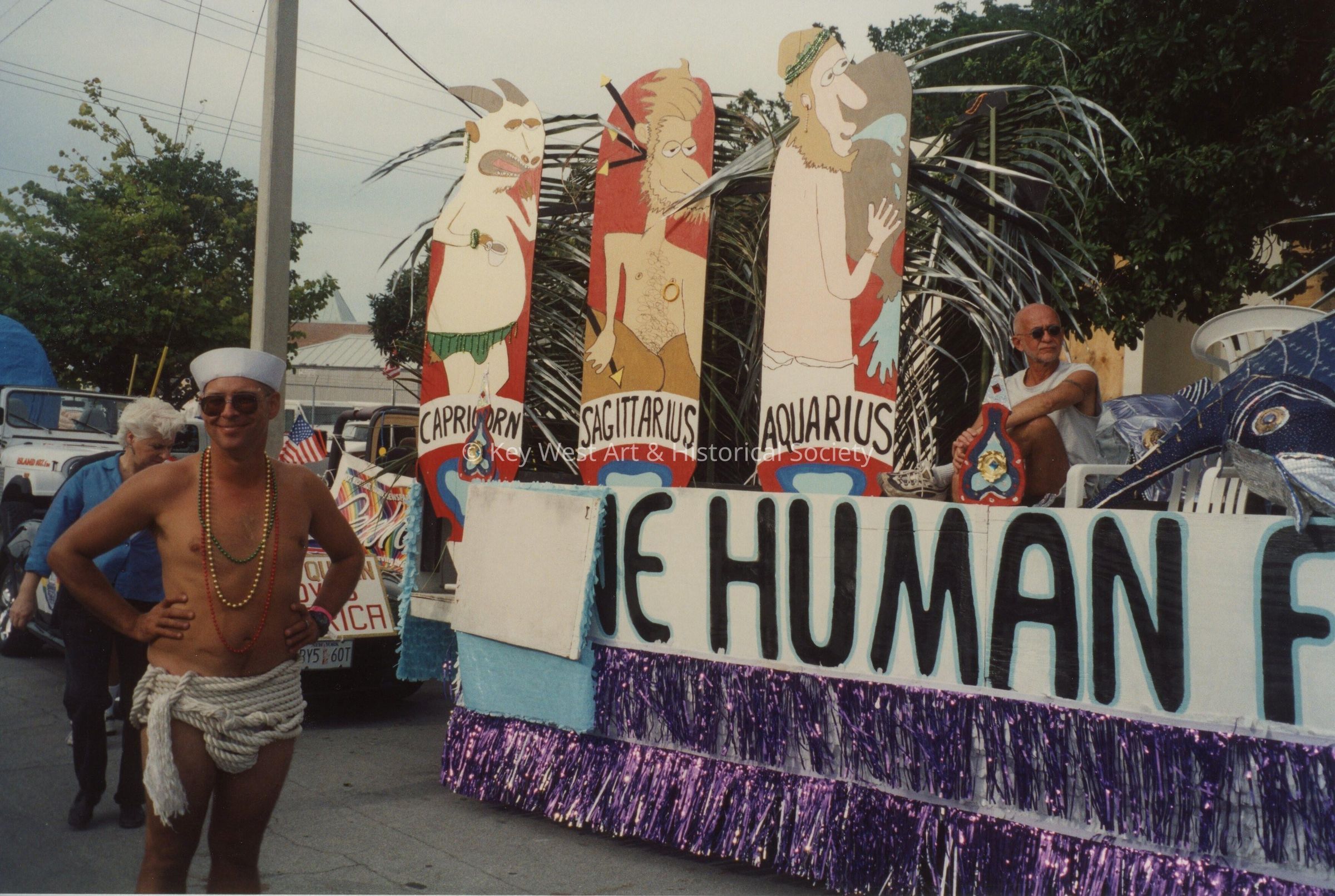 A float that will be in the parade.