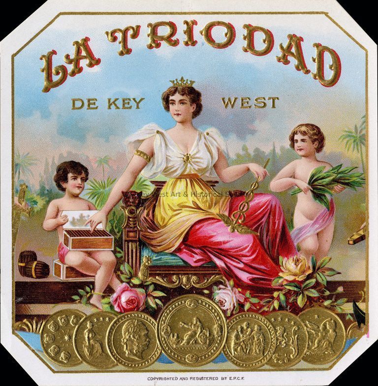 La Triodad de Key West Cigar Label; © Key West Art & Historical Society