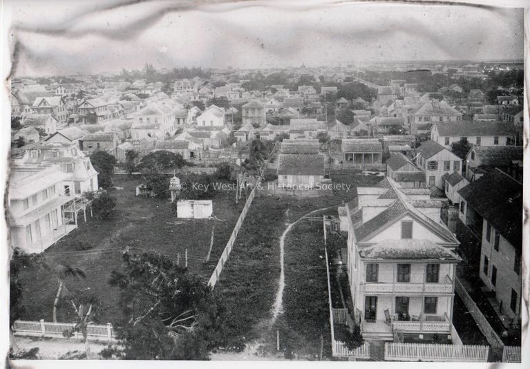 Aerial View of the Asa Tift/Ernest Hemingway Home; © Key West Art & Historical Society