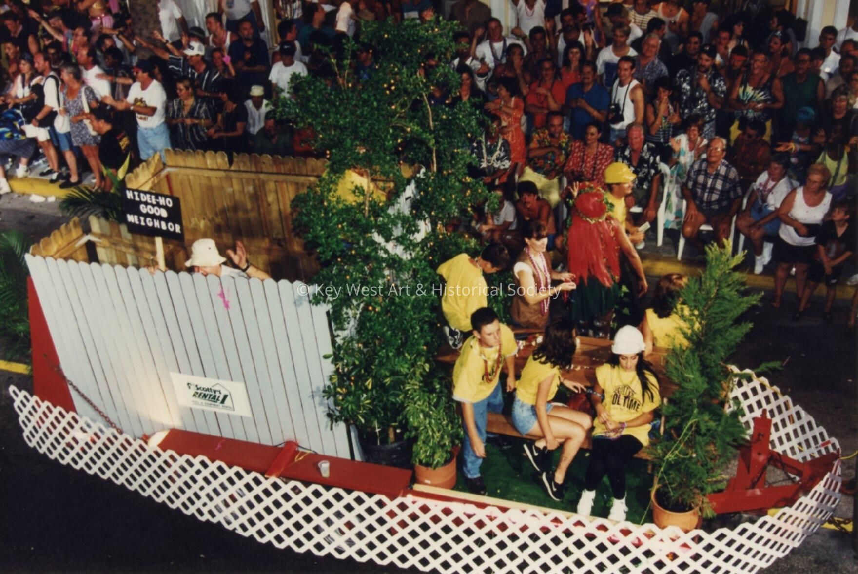 A float in the parade.