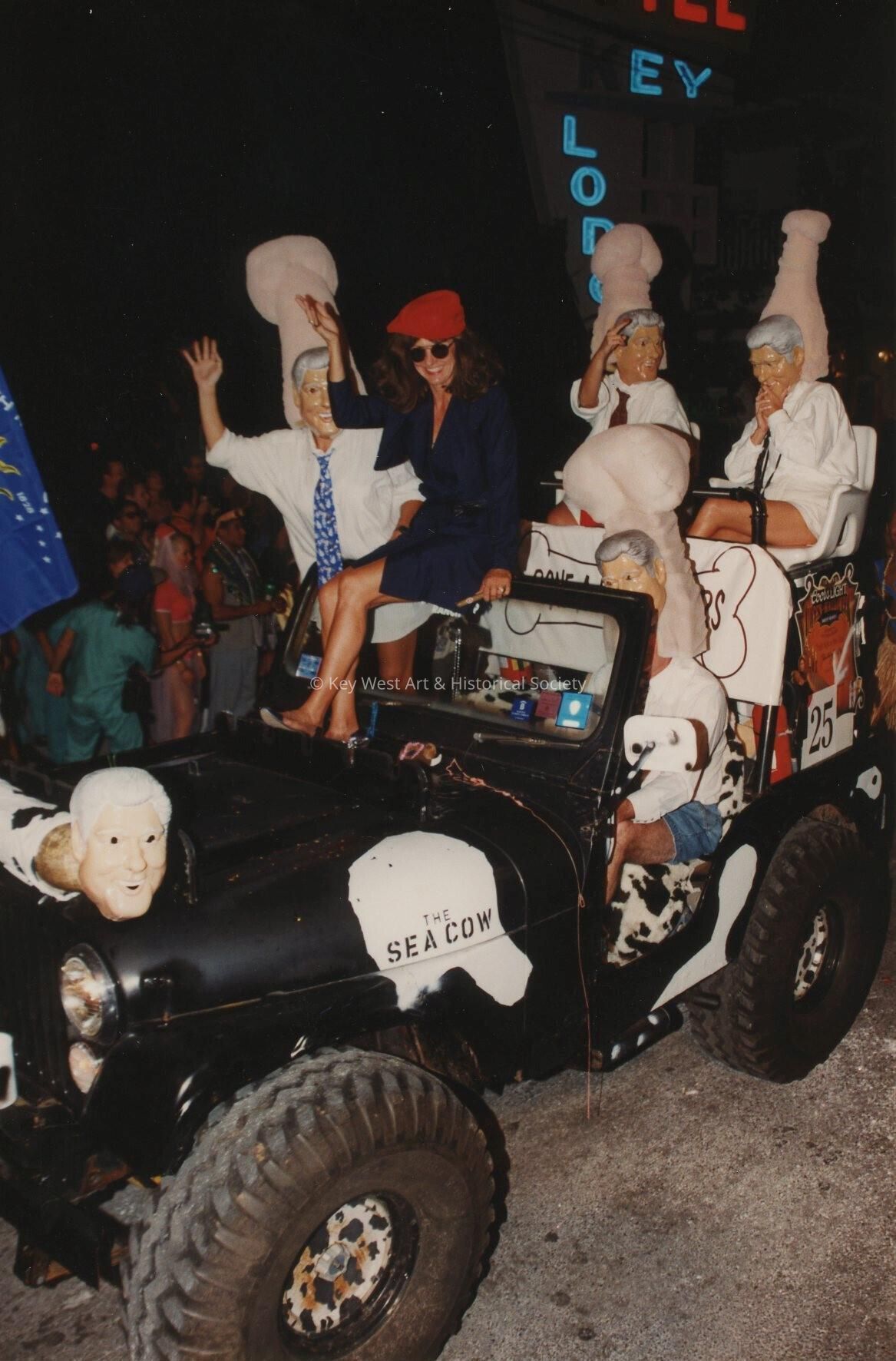 Float in the parade.