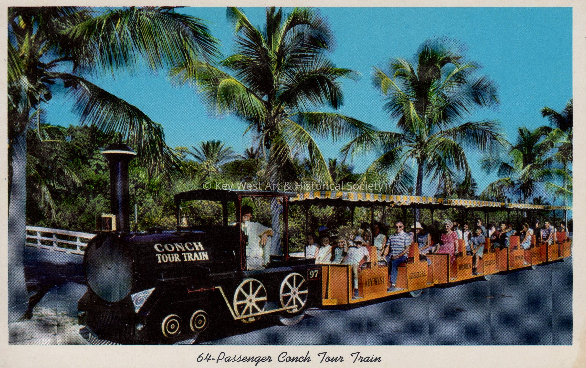 64-Passenger Conch Tour Train; © Key West Art & Historical Society