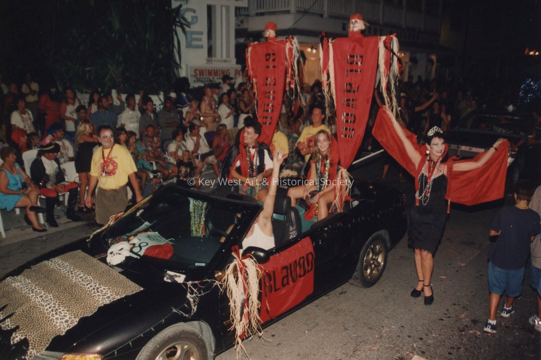 A float in the parade.