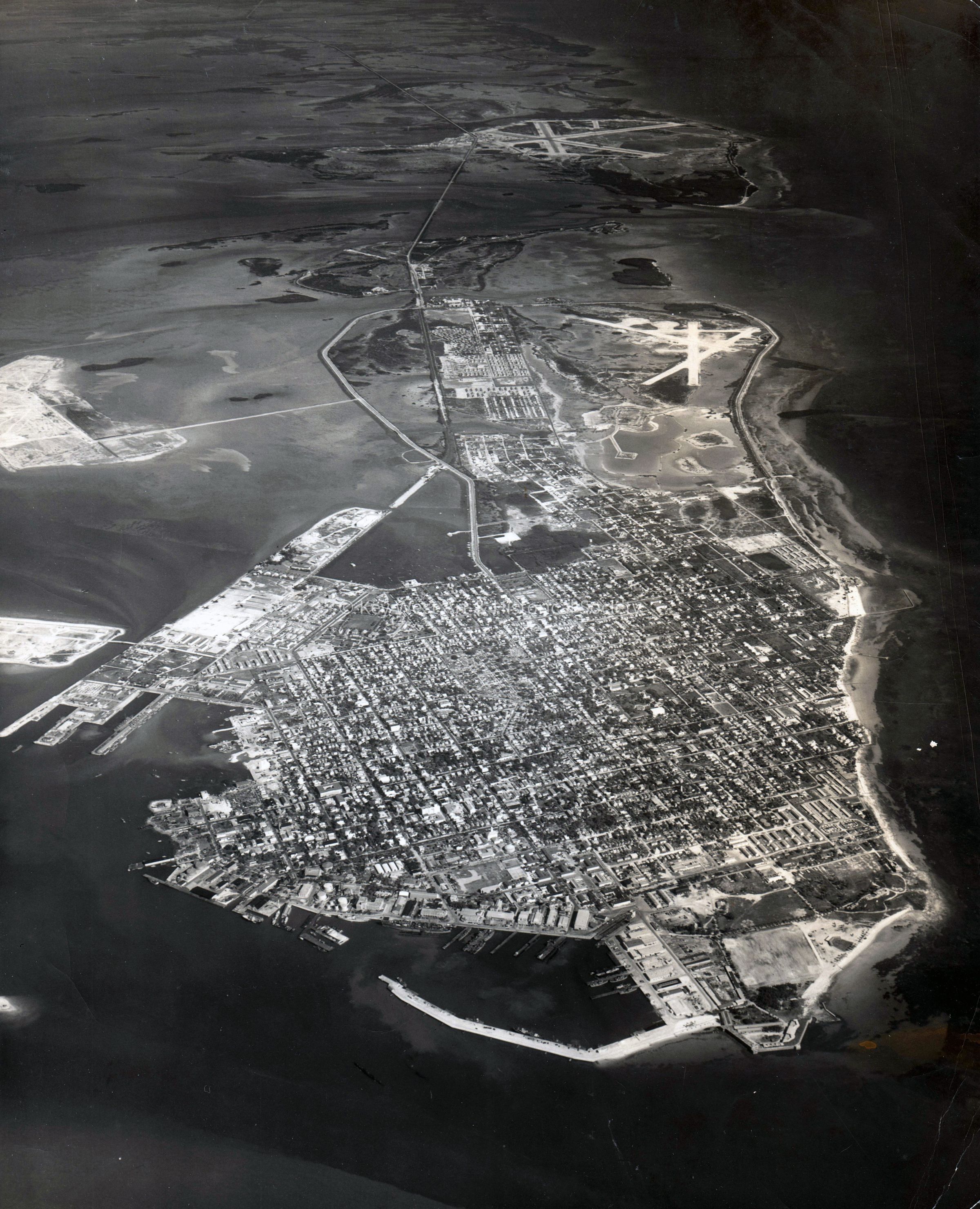 Aerial View of Key West; © Key West Art & Historical Society