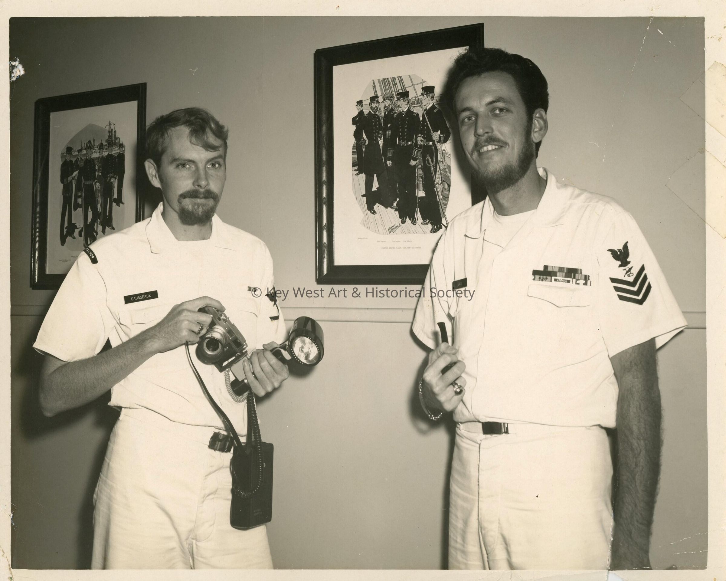 2 Unknown men in uniform